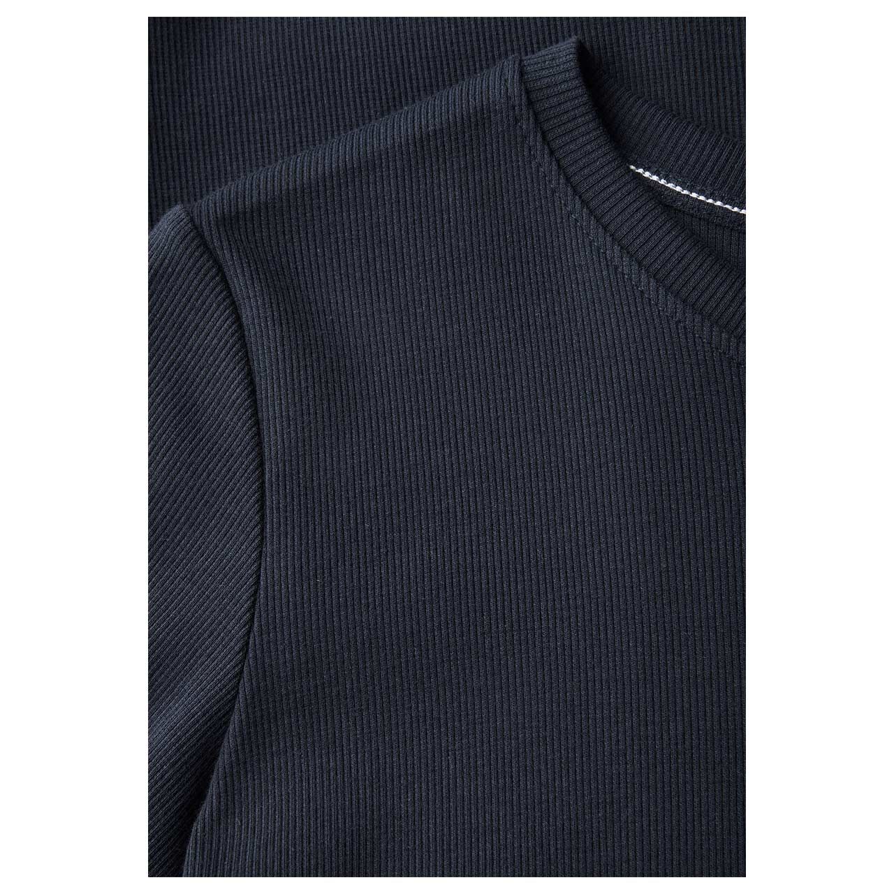 Cecil Damen T-Shirt Basic Rib universal blue