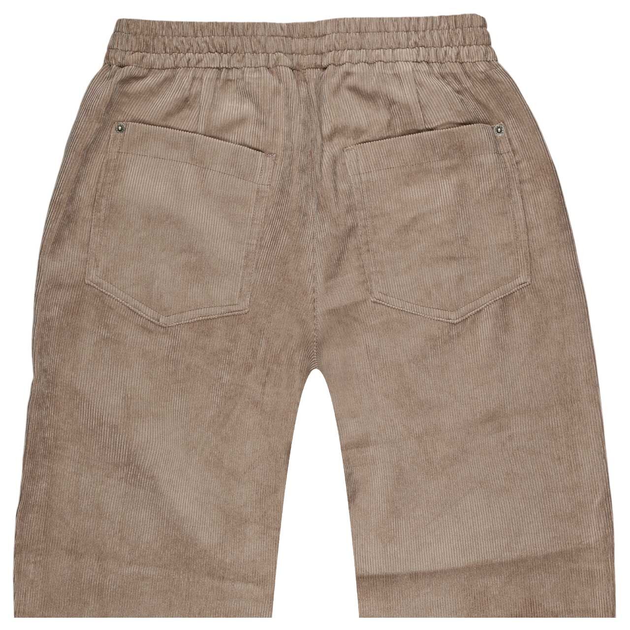 Damen 7/8 Cordhose Eva von MAC in Hellbraun, detaillierte Rückansicht