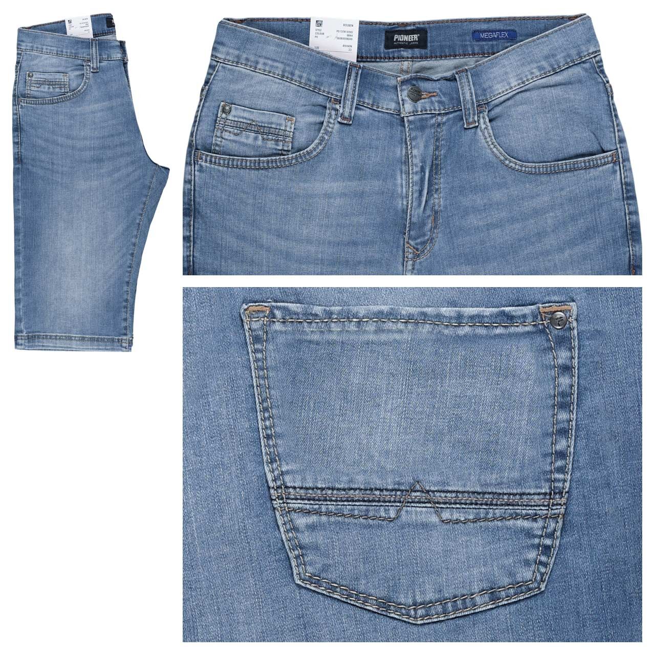 Pioneer Rouven Jeans Bermuda Megaflex light blue used buffies