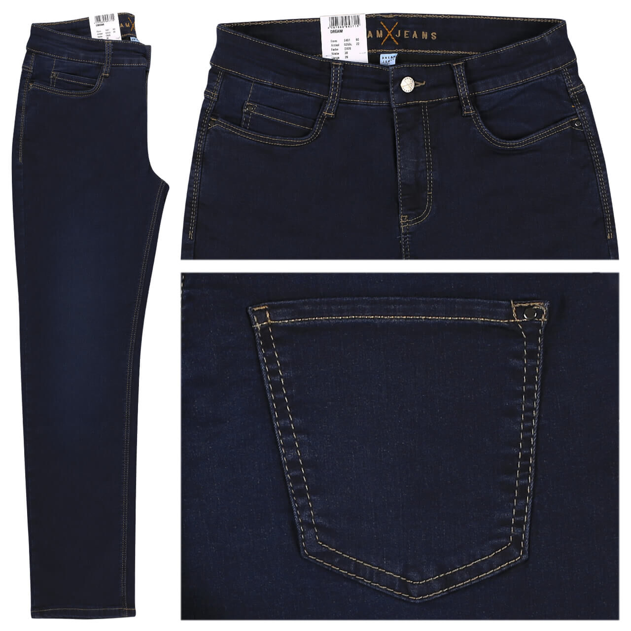 MAC Jeans Dream für Damen in Dunkelblau, FarbNr.: D826