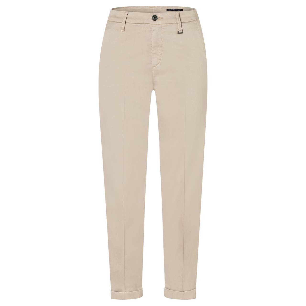 Damenhose Chino von MAC in Beige, Vorderansicht