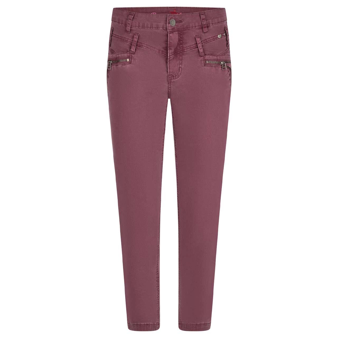 Damen Baumwollhose Florida-Z 7/8 Stretch Twill von Buena Vista in Burgunderrot, Vorderansicht