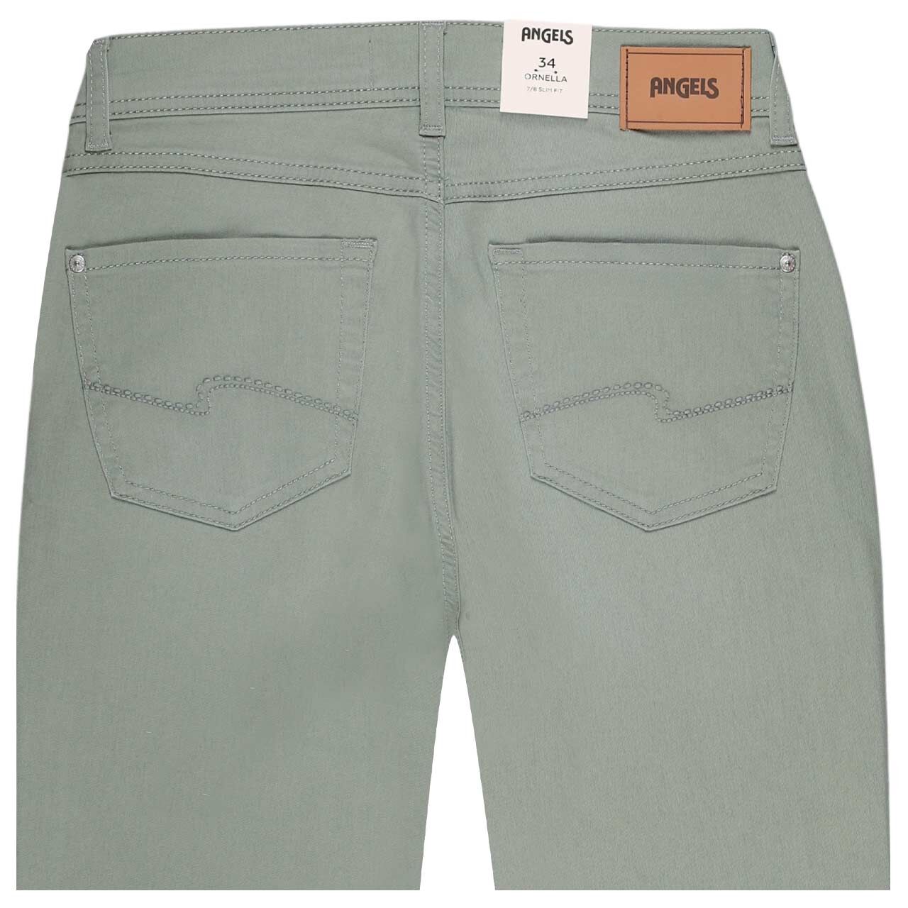 Damen 7/8 Jeans Ornella von Angels in Jadegrün, detaillierte Rückansicht