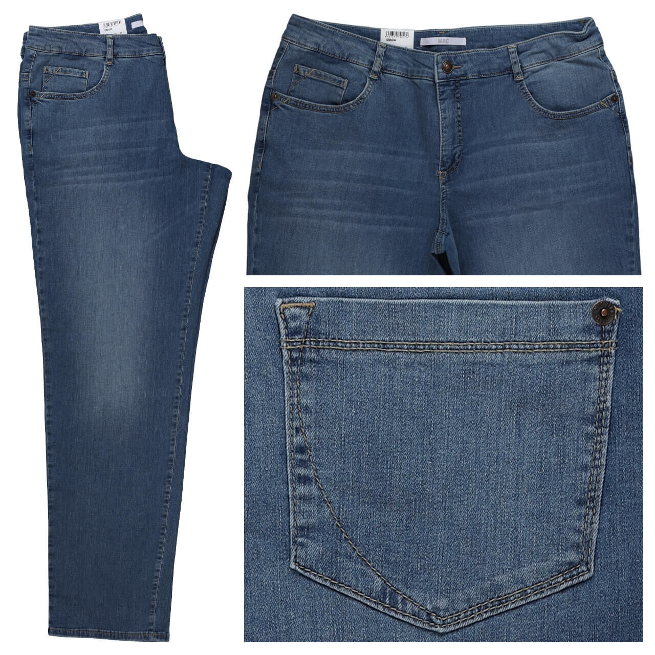 MAC Gracia Jeans used mid blue 