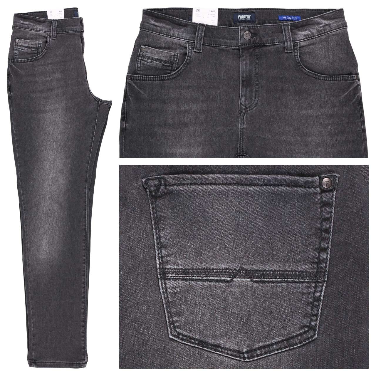 Pioneer Rando Jeans Megaflex dark grey washed