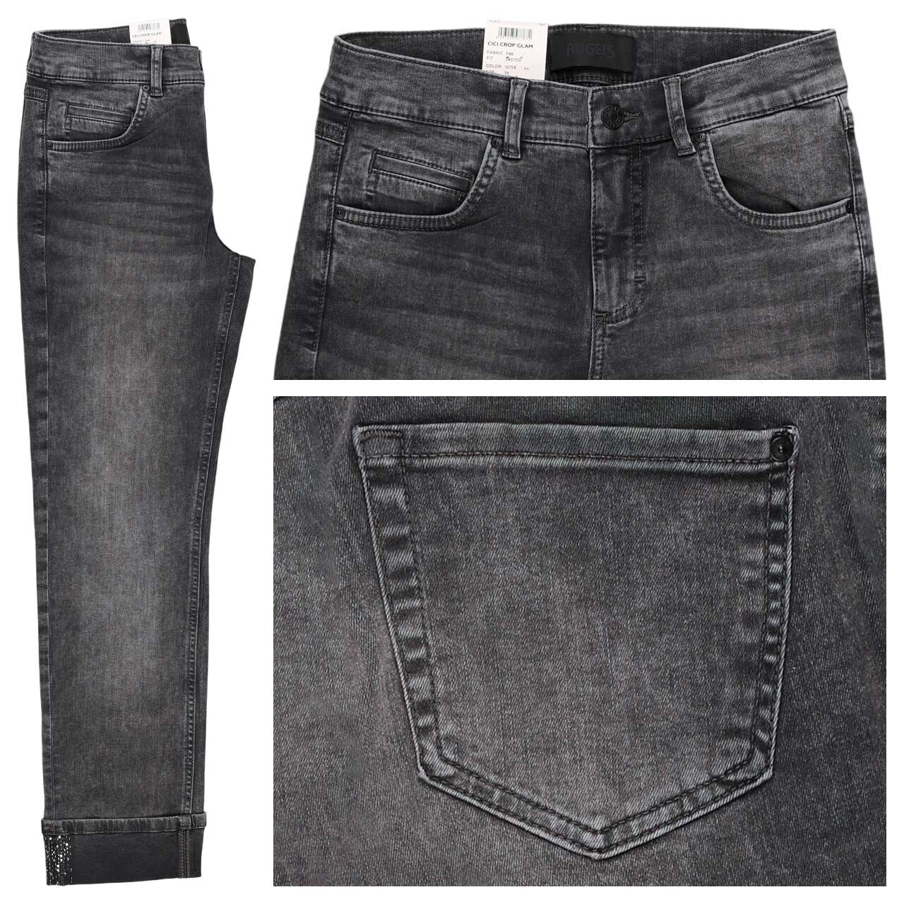 Angels Cici Crop Glam 7/8 Jeans Strass grey random used