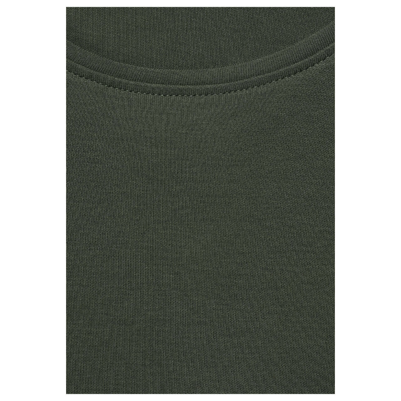 Cecil Pia Langarm Shirt für Damen in Olivgrün, FarbNr.: 13036