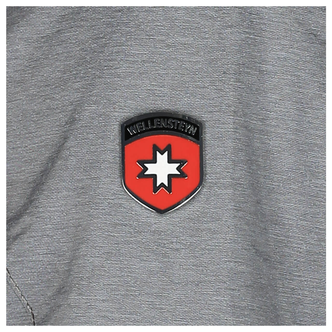 Damen Jacke Cucilla von Wellensteyn in Silber meliert, Detailansicht Logo
