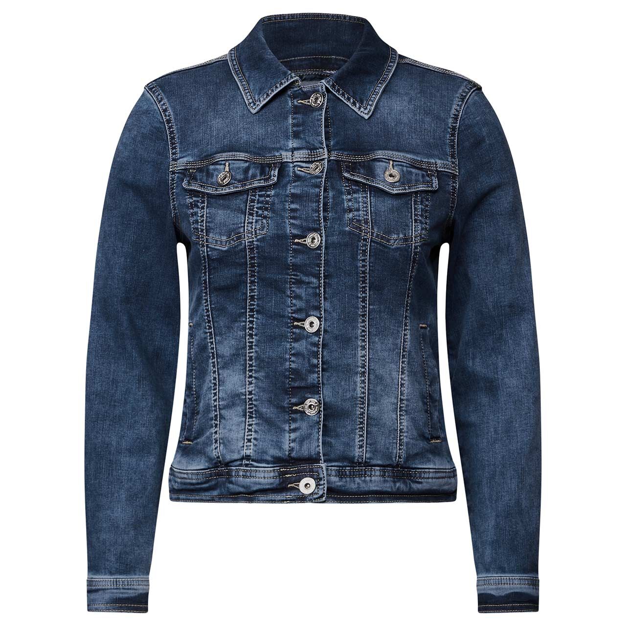 Denim Jacke Jeansjacke Von Cecil Cecil Damen Jeansjacke Blau