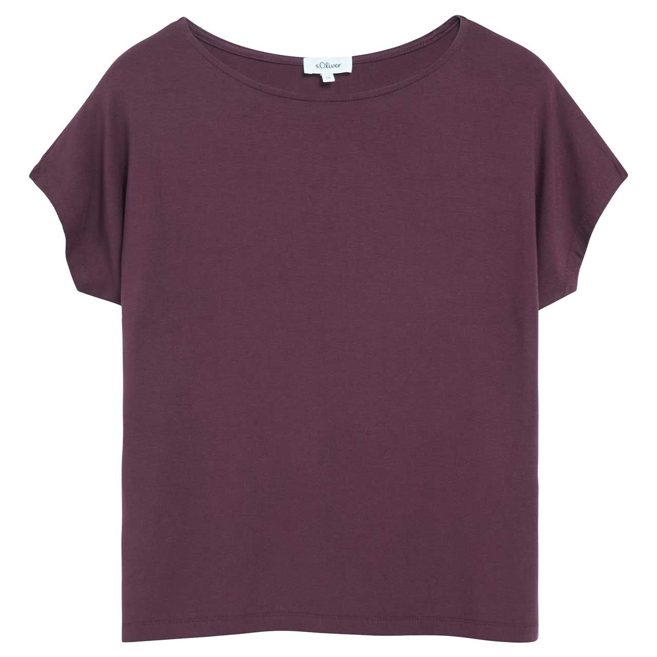 s.Oliver Damen T-Shirt classic lilac bordeaux