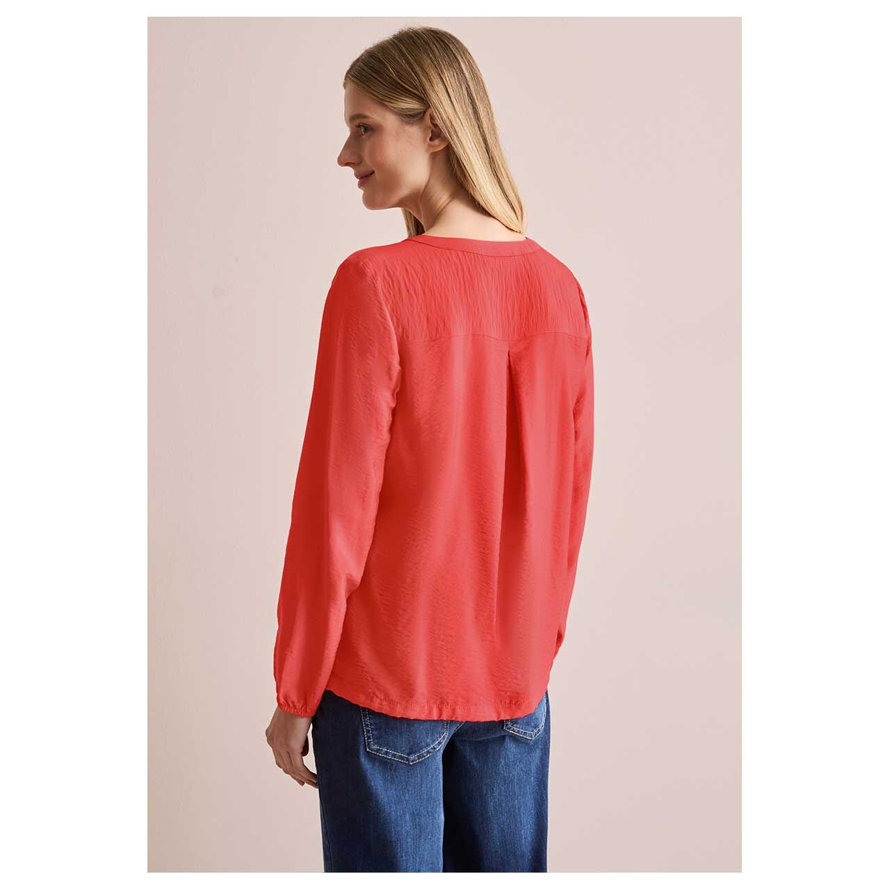 Cecil Damen Langarm Bluse Solid juicy orange