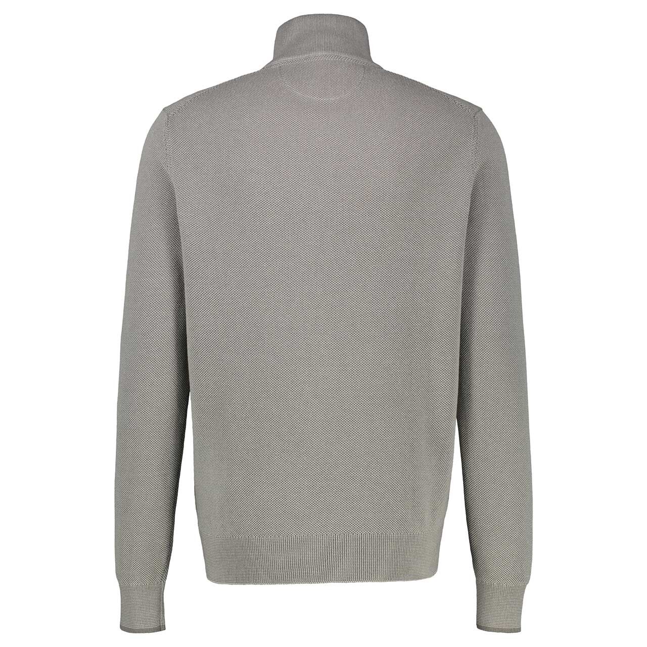 Herren Strickjacke von Lerros in Grau, Rückansicht