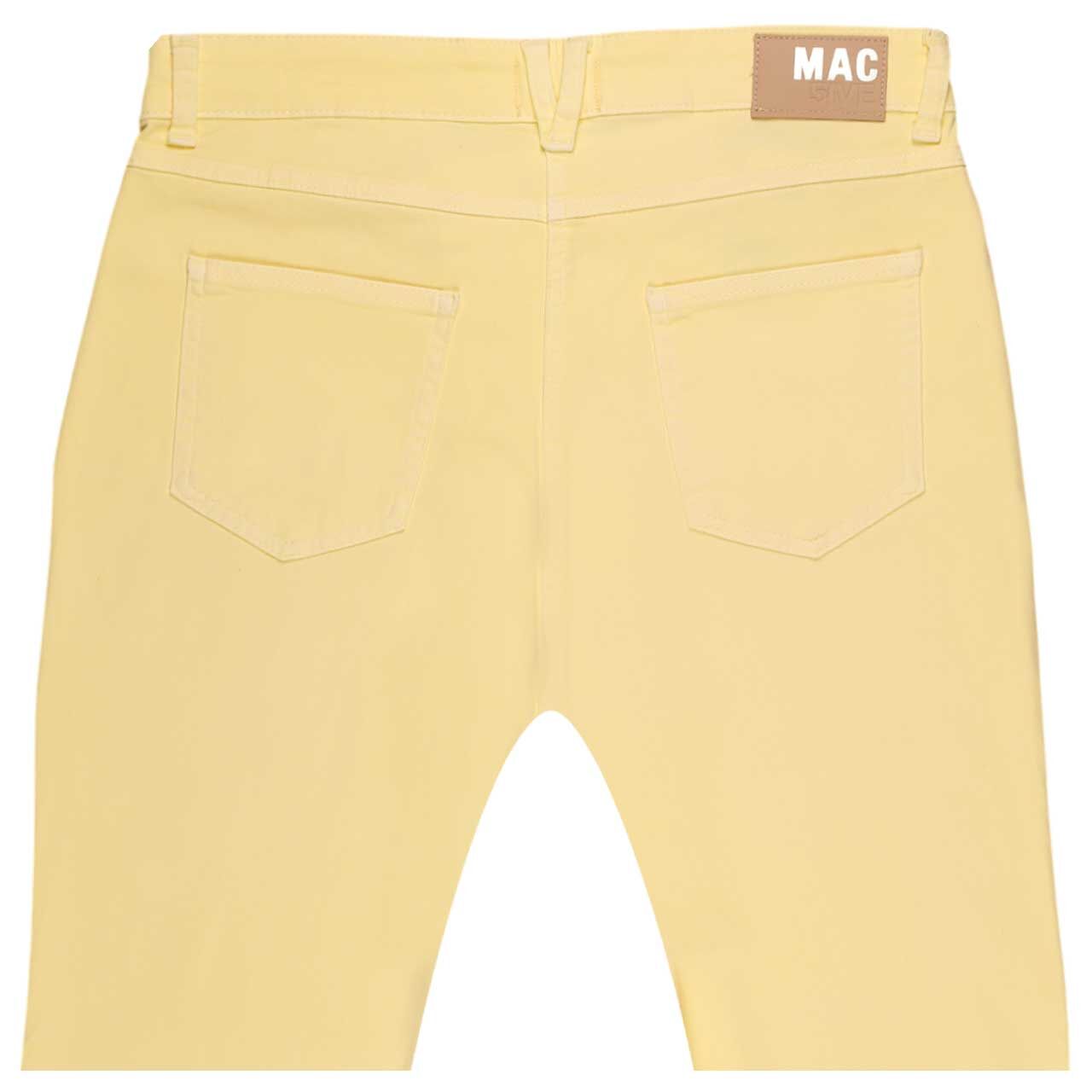 Stretch Damenjeans Melanie von MAC in Gelb, detaillierte Rückansicht