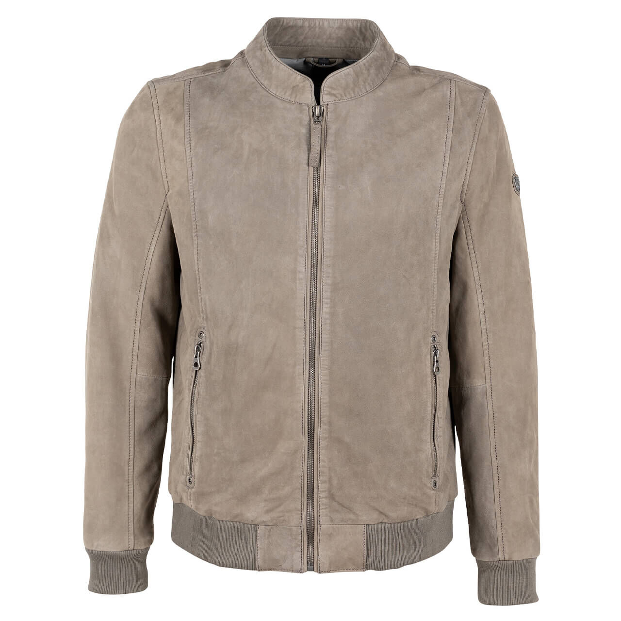 Mauritius Herren Lederjacke Berret grey green