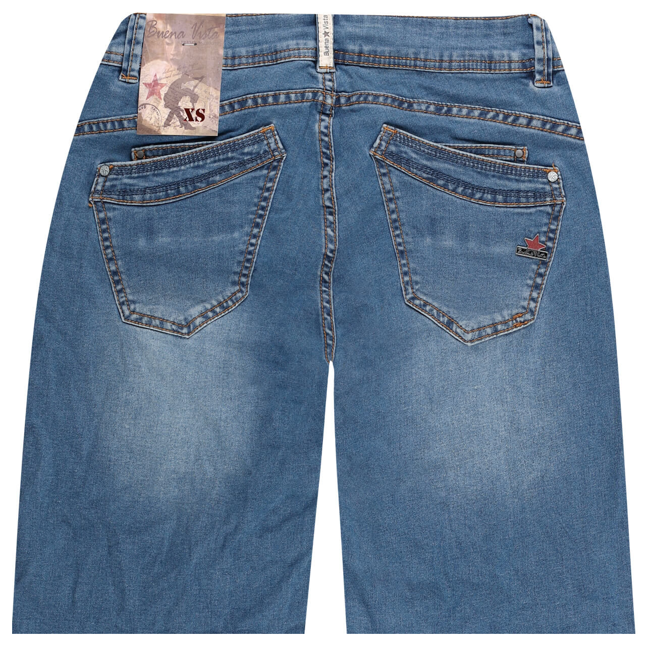 Buena Vista Jeans Malibu-Short Cozy Denim middle blue