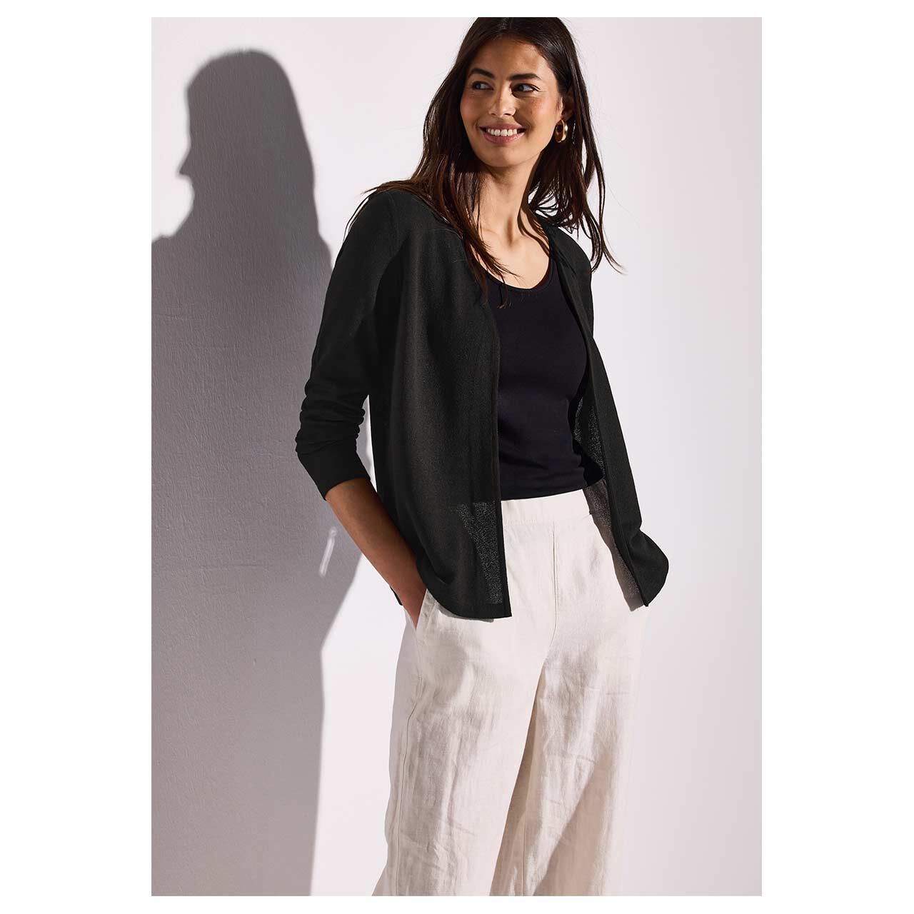 Langer Cardigan für Damen in Blau Langer Cardigan für Damen in Blau