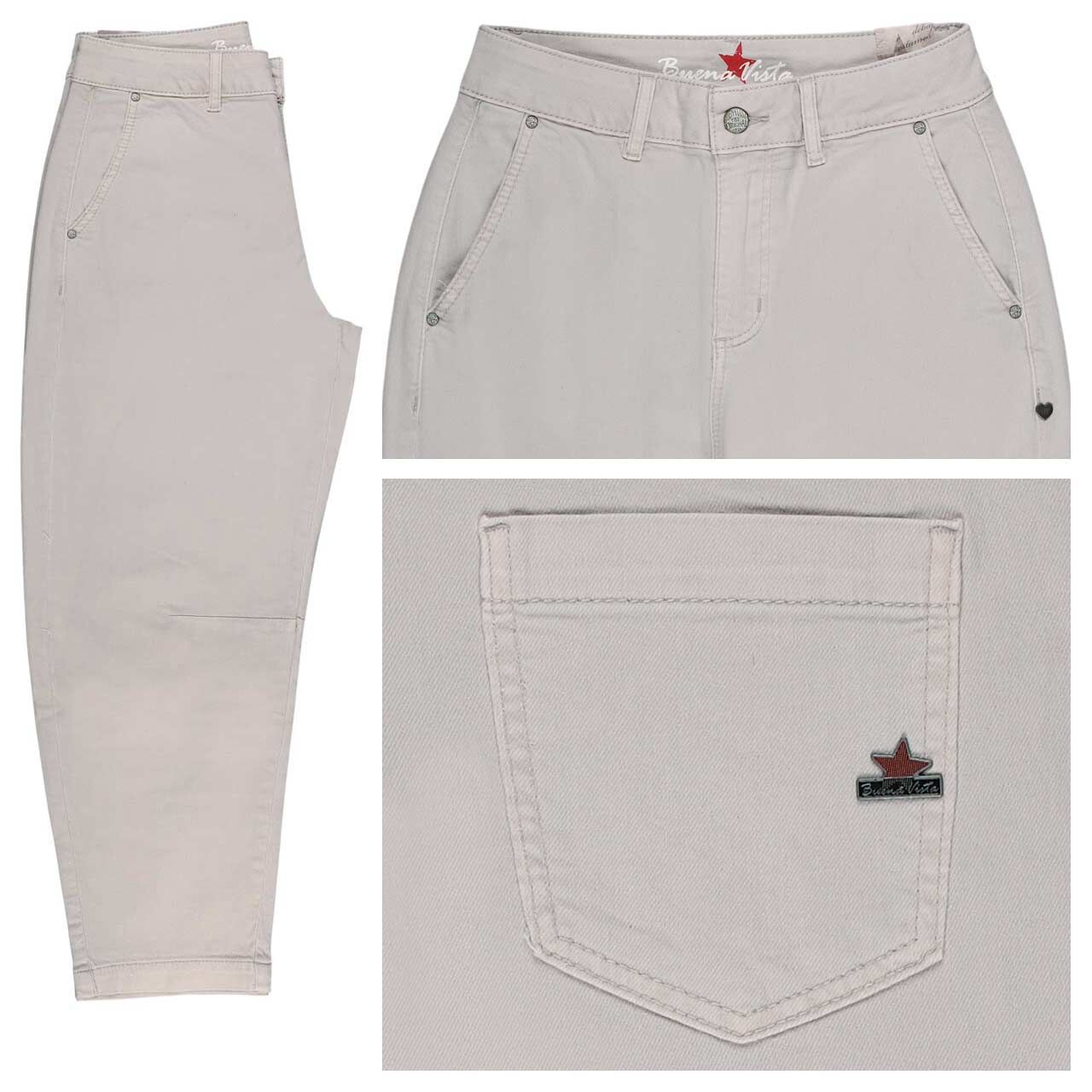 Buena Vista Barrel 7/8 Stretch Cotton Jeans kreide
