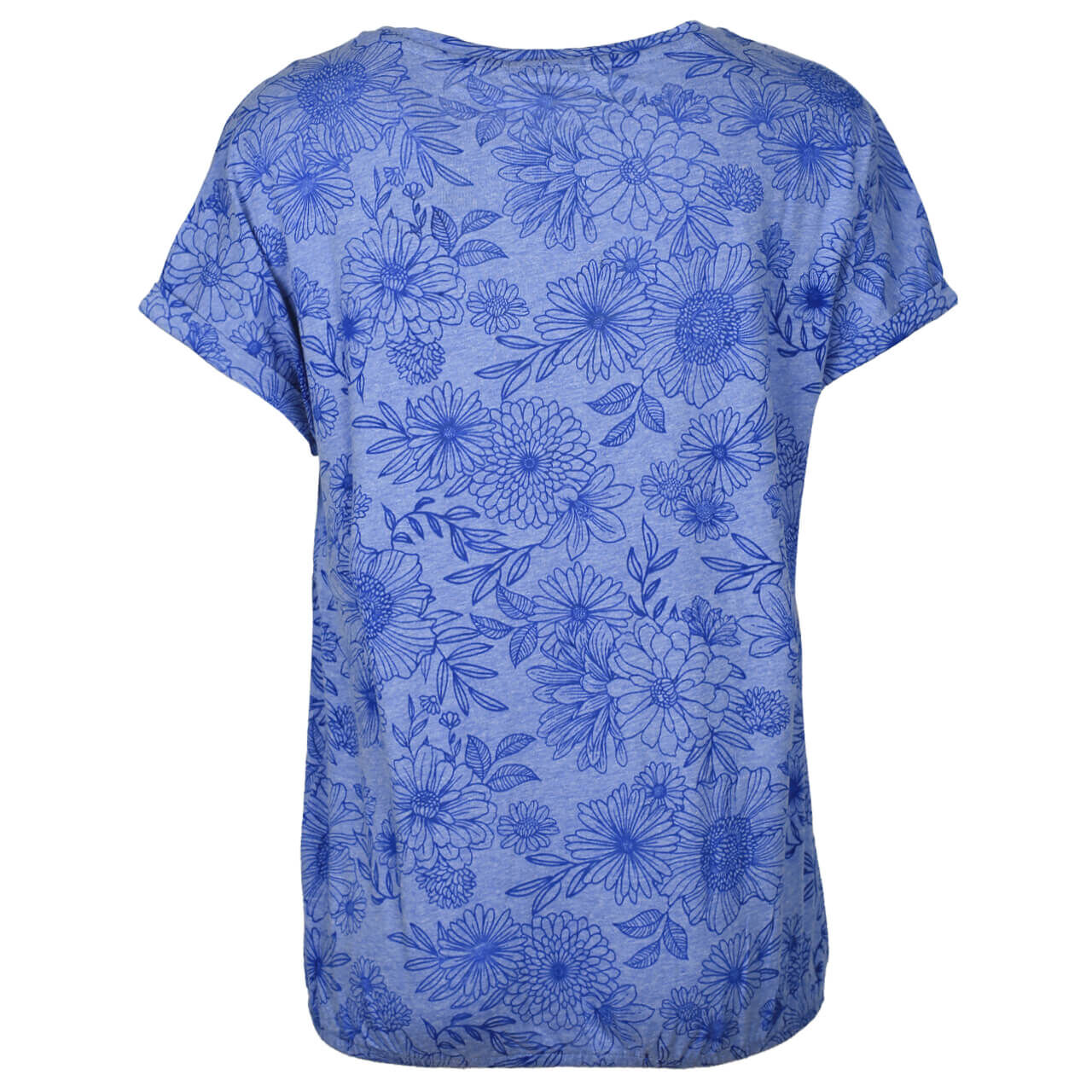 Cecil Flower Burnout T-Shirt für Damen in Hellblau mit Print, FarbNr.: 13820