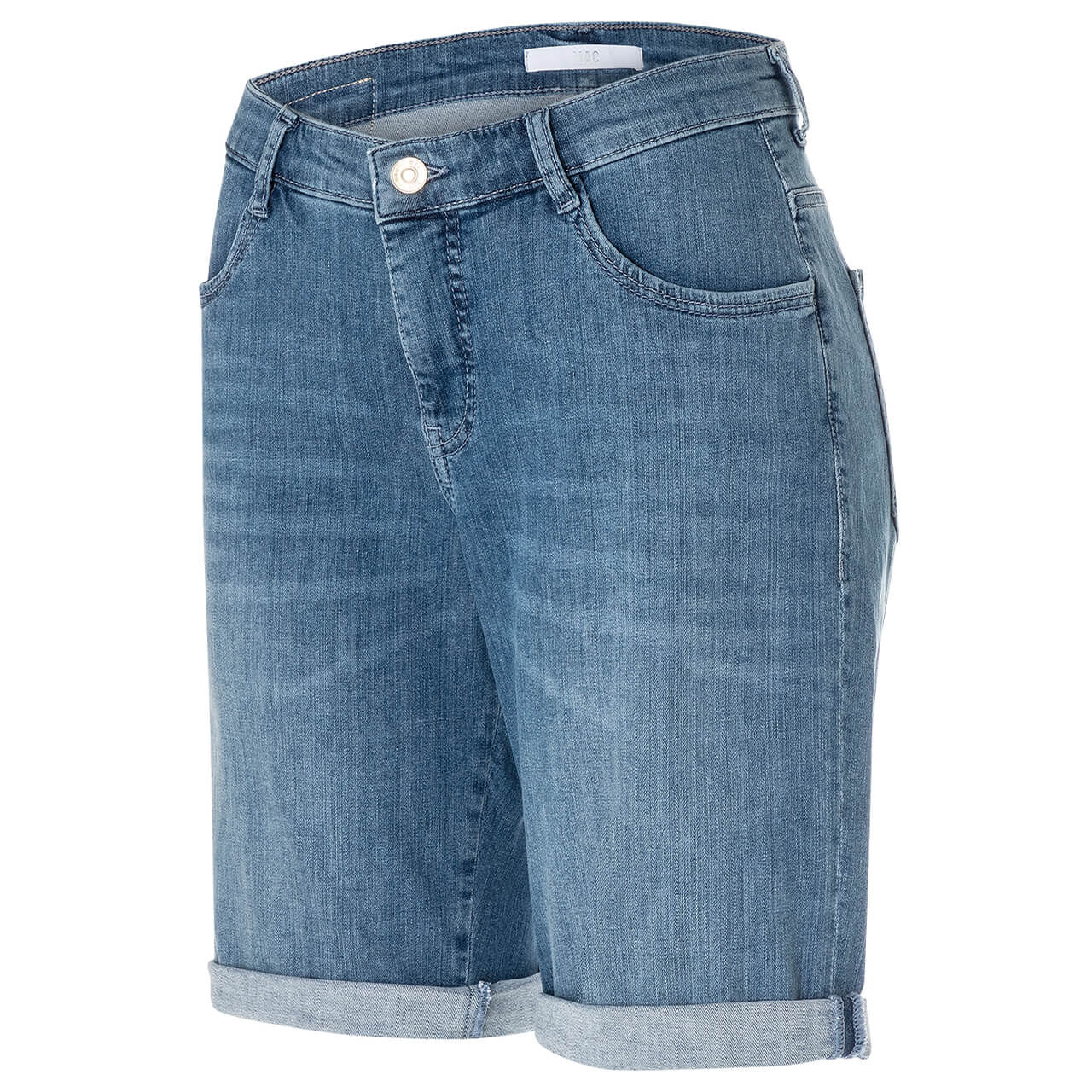 MAC Shorty Jeans mid blue wash summer clean