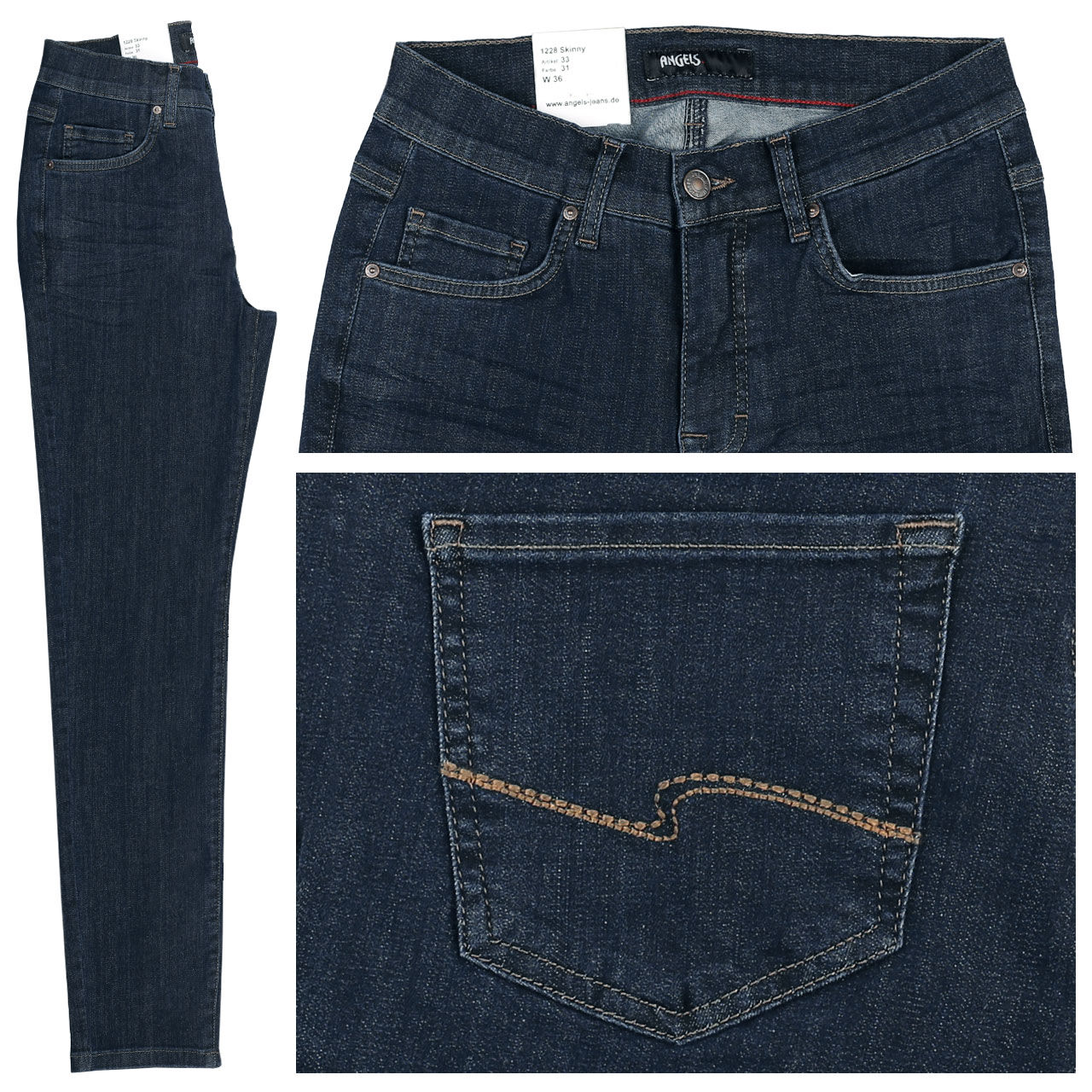 angels-jeans-skinny-usedbuffy-31 Angels Jeans Skinny für Damen in Dunkelblau, FarbNr.: 31