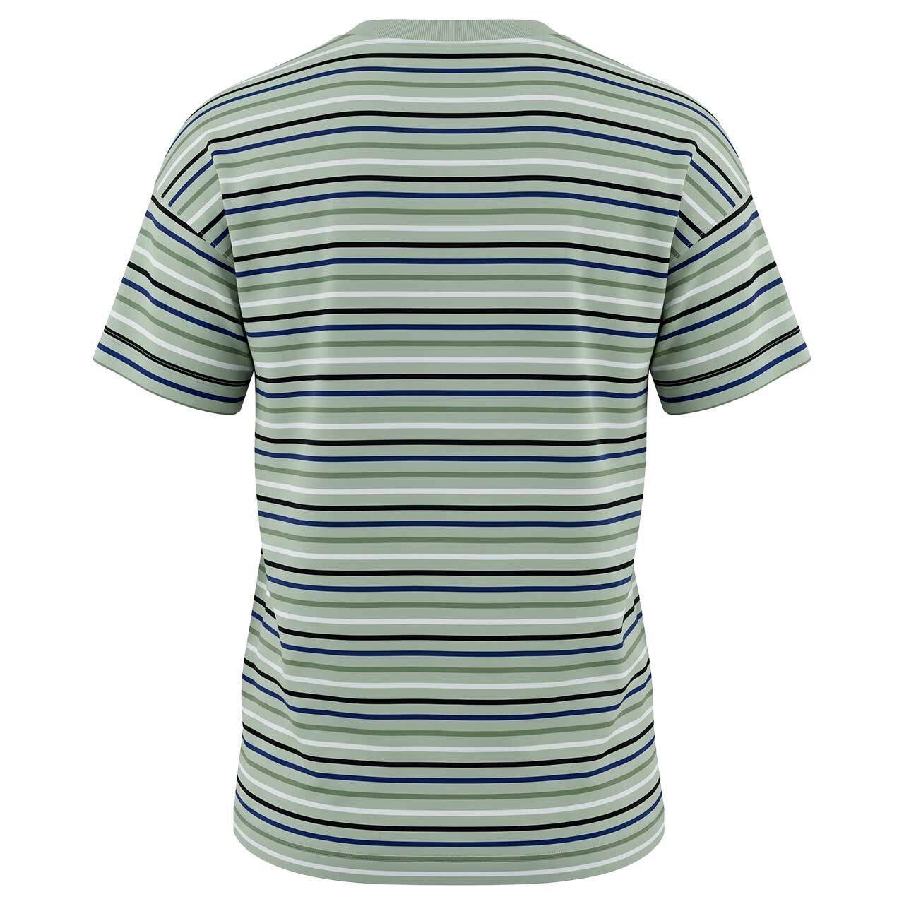 Damen T-Shirt Multi Striped von Cecil in Hellgrün gestreift, Rückansicht
