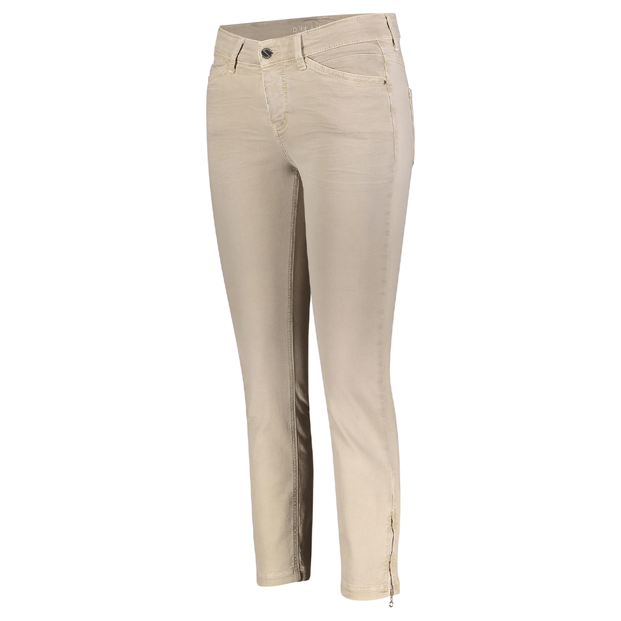 Stretch Damen 7/8 Jeans Dream Chic von MAC in Beige, Seitansicht