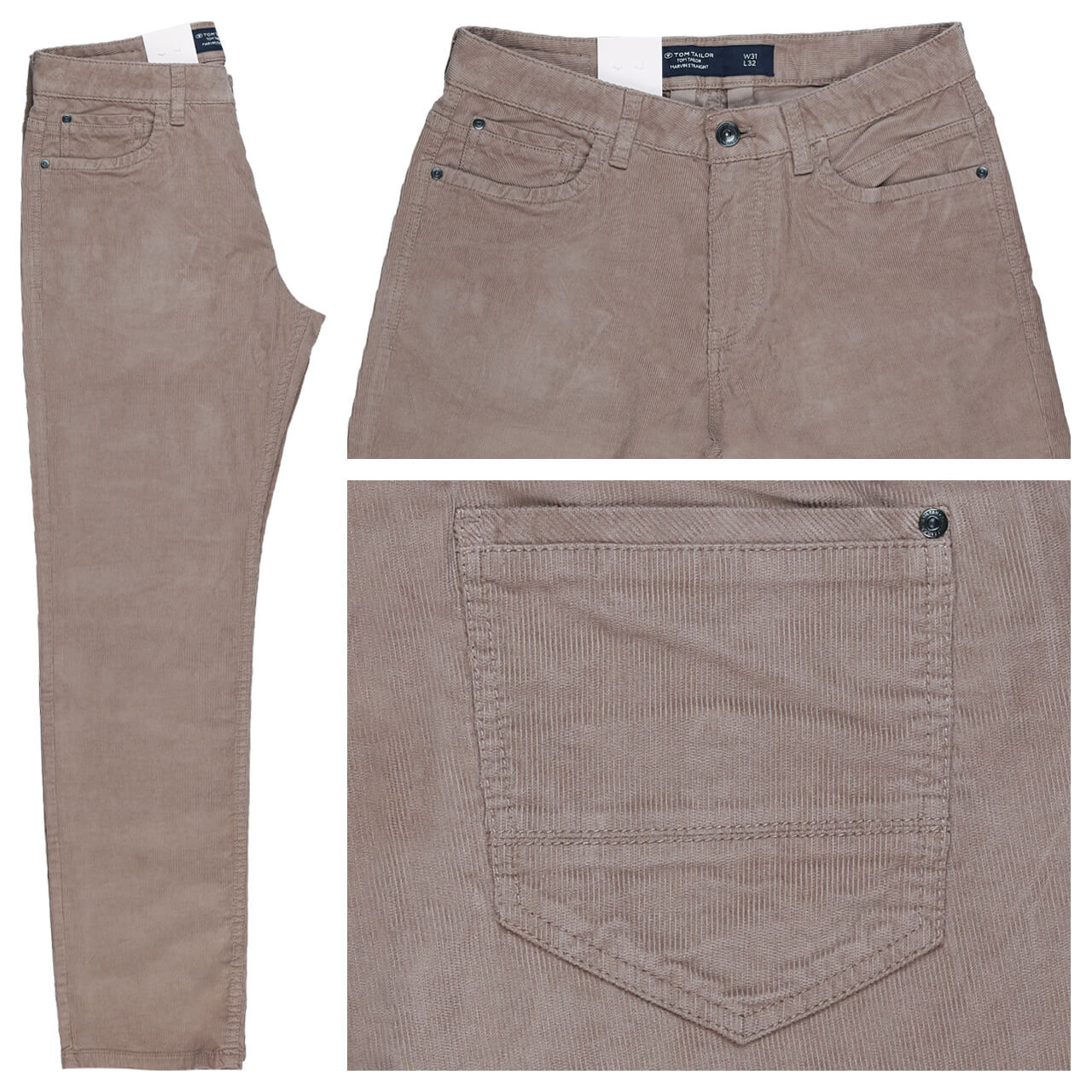 Tom Tailor Marvin Cordhose parasol brown Tom Tailor Marvin Cordhose parasol brown