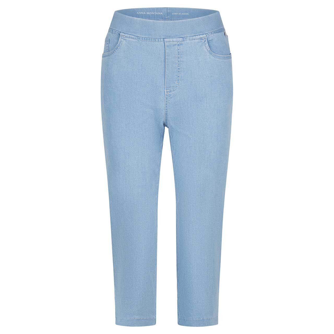 Damen 3/4 Jeans Angelika Jump In von Anna Montana in Hellblau, Vorderansicht