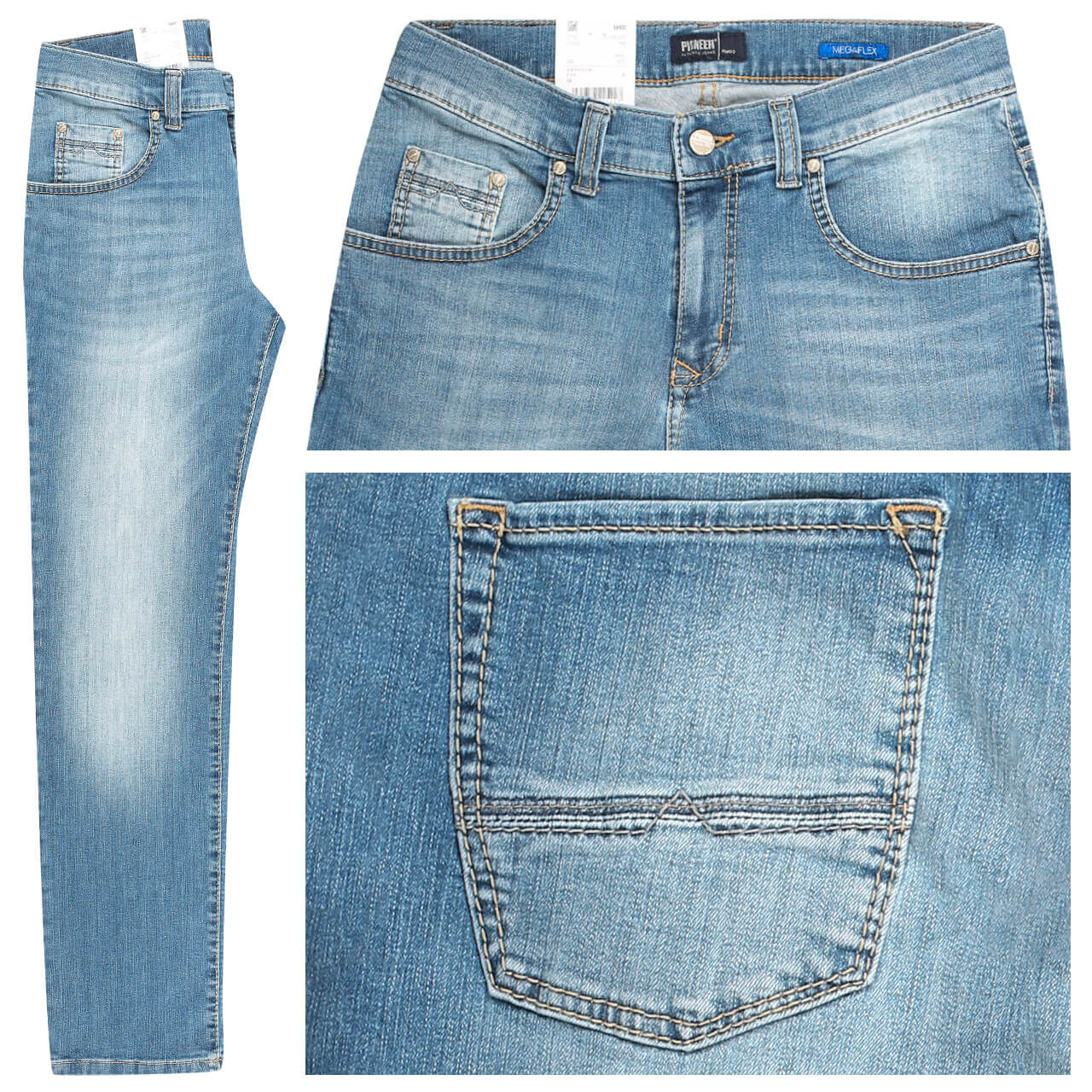 Pioneer Jeans Rando für Herren in Hellblau verwaschen, FarbNr.: 6836