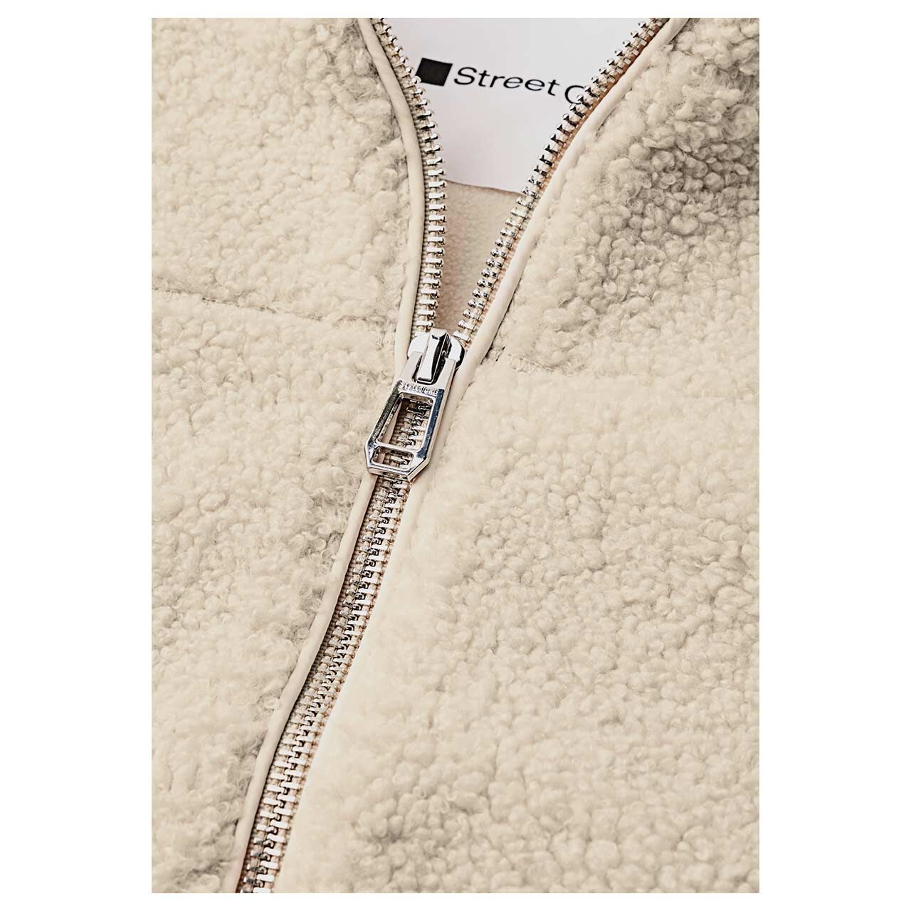 Street One Damen Teddyjacke Short Jacket soft fawn beige