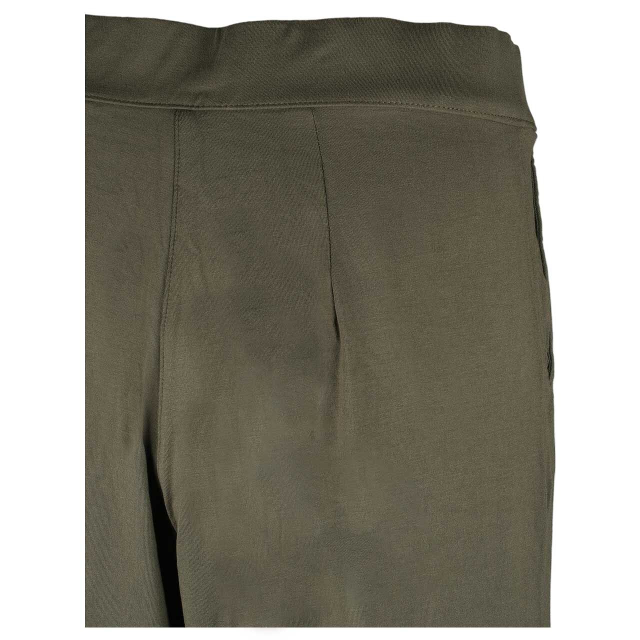 Stretch Damen 7/8 Hose Emee Wide Leg von Street One in Braun, Detailansicht hinten