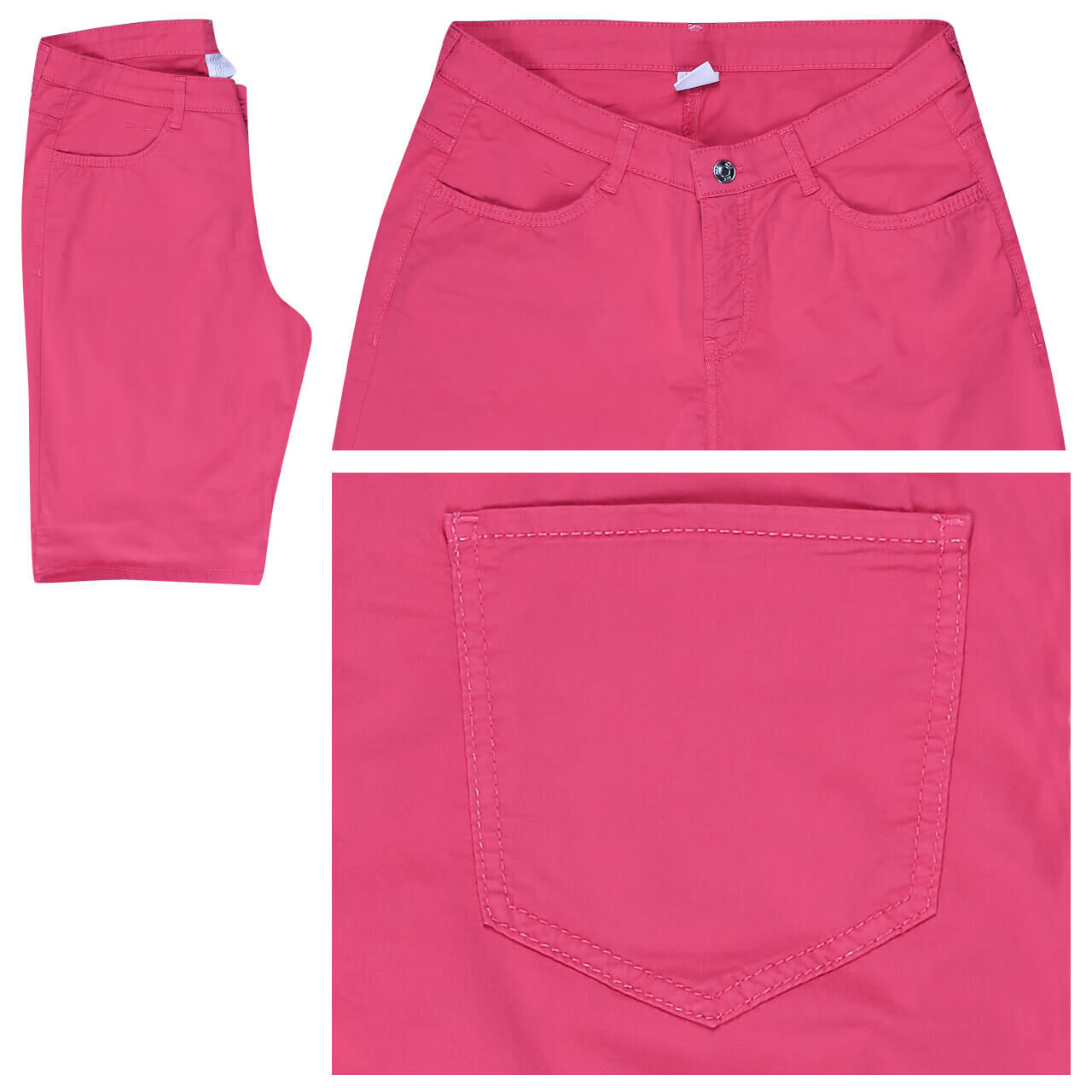 MAC Shorty Baumwollhose für Damen in Pink, FarbNr.: 445R