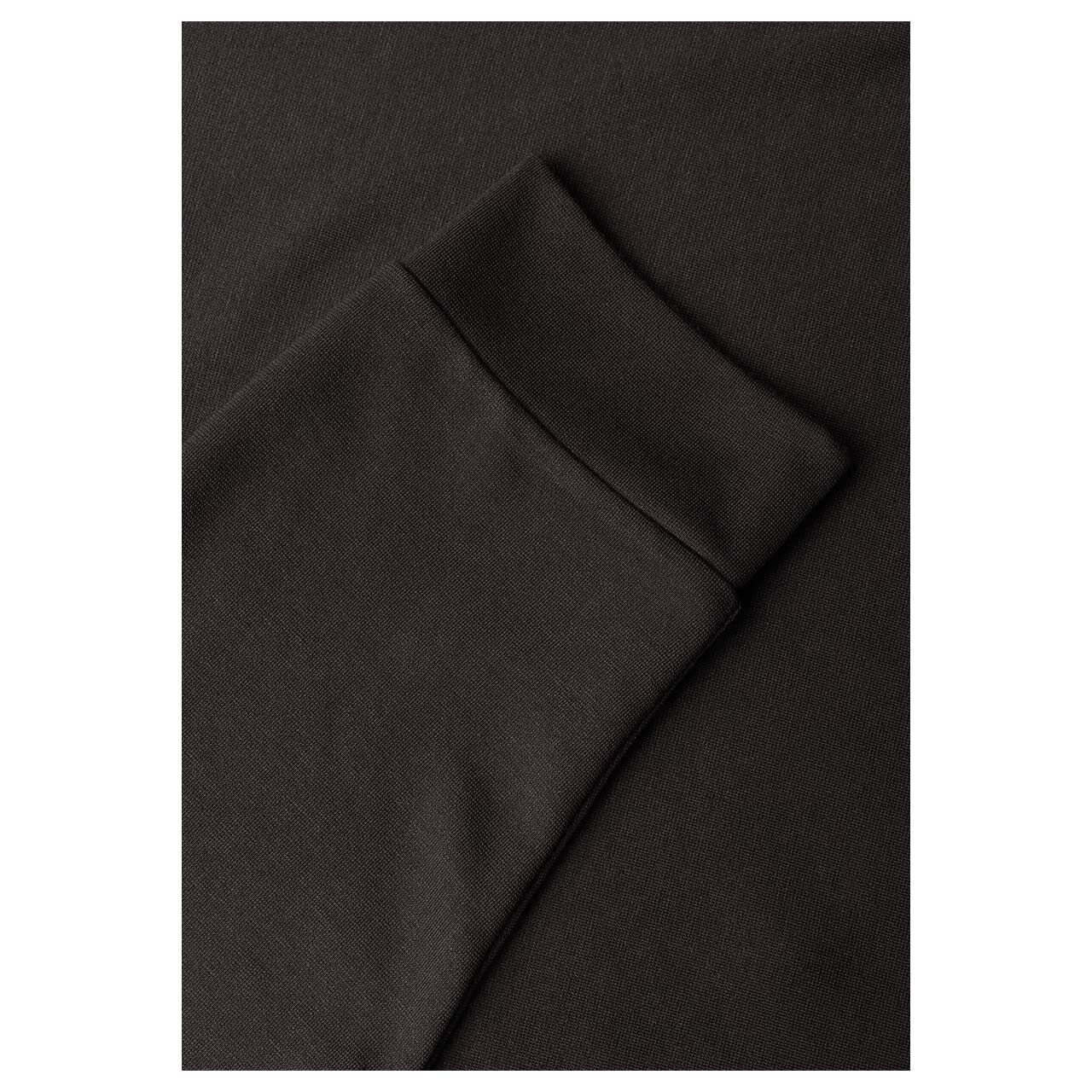 Street One Damen 3/4 Arm Shirt Lace Bottom black coffee