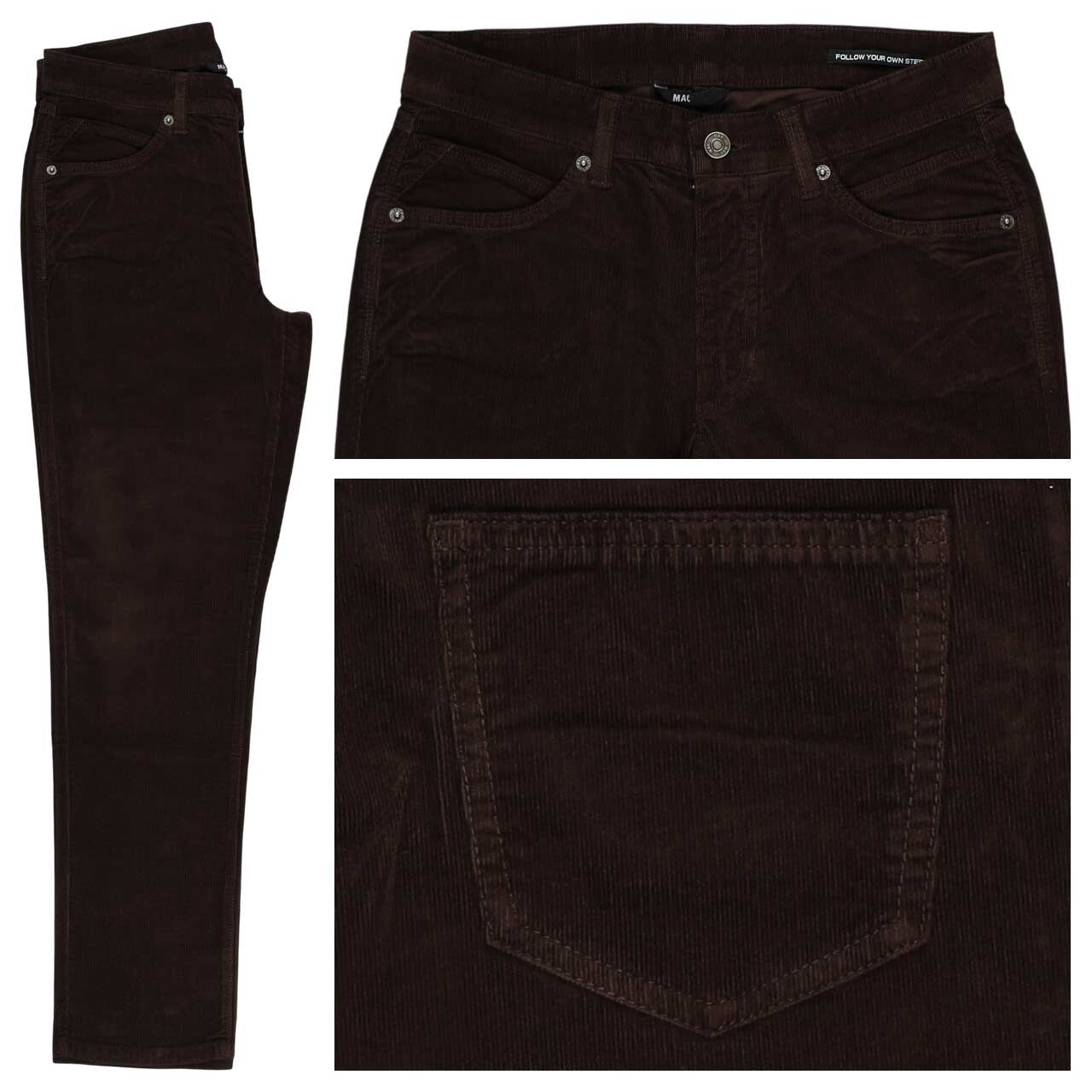 MAC Melanie Cordhose truffle brown antique