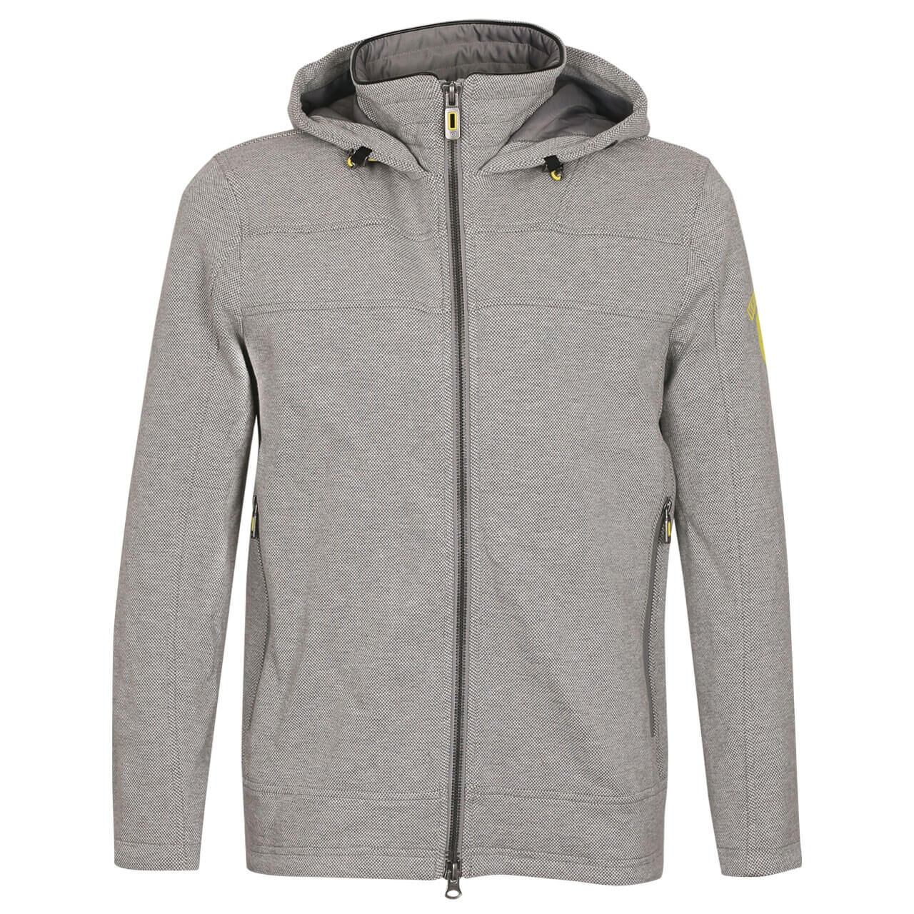 wellensteyn-jacke-florida-men-lightgreymelange-yellow-ansicht Wellensteyn Jacke Florida Men für Herren in Grau-Weiß meliert