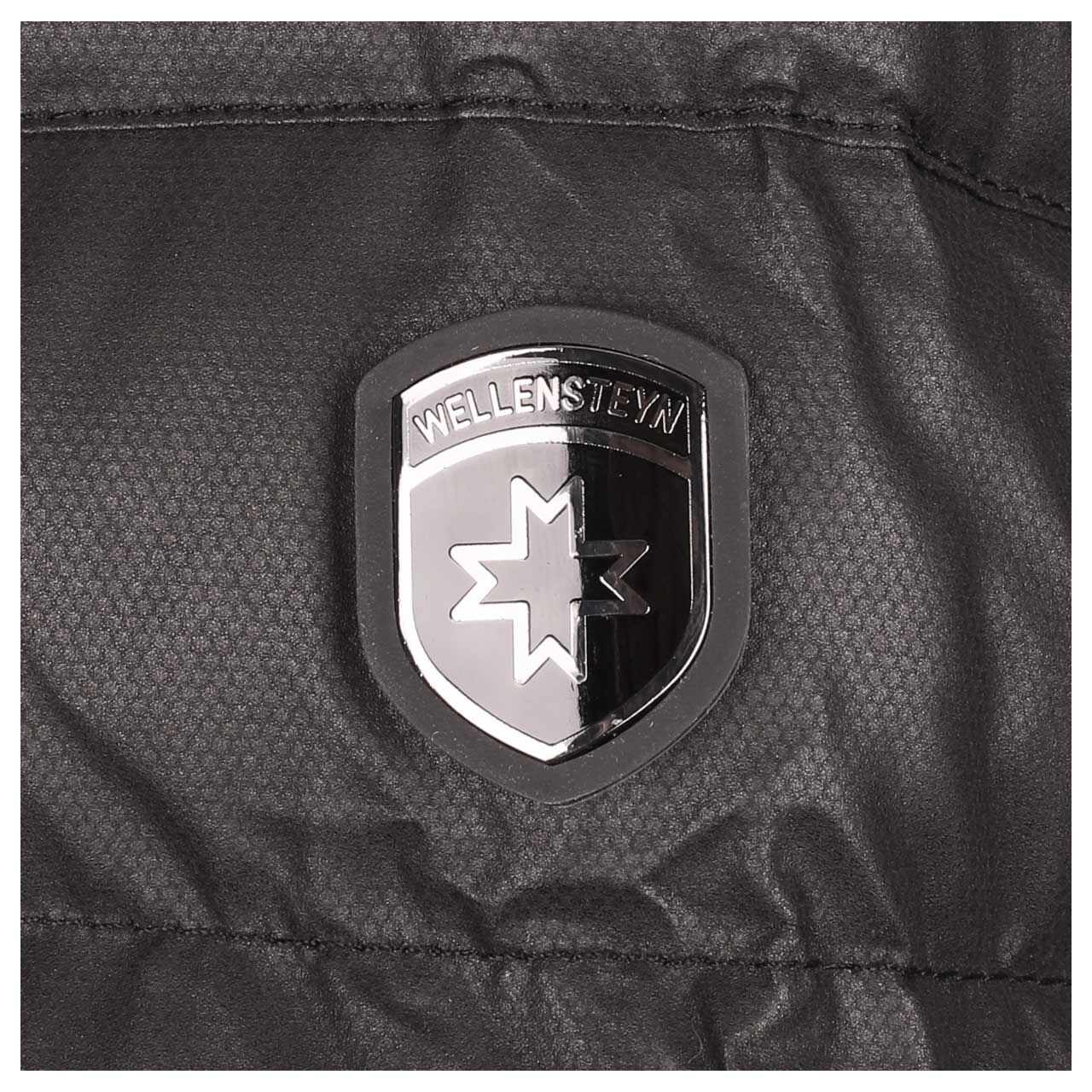 Herren Jacke Molecule/MOL Men von Wellensteyn in Schwarz beschichtet, Detailansicht Logo