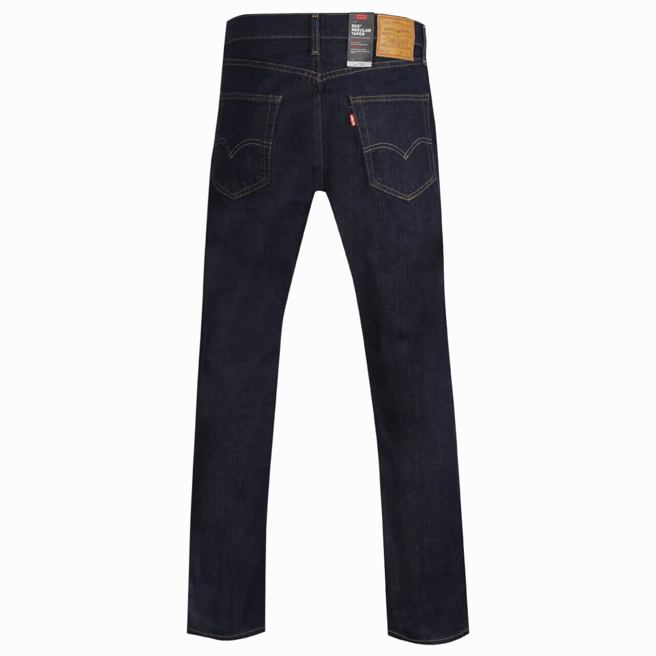 levis-jeans-regular-502-darkblue-0280-hinten Herren Jeans 502 von Levi's® in Dunkelblau, Rückansicht