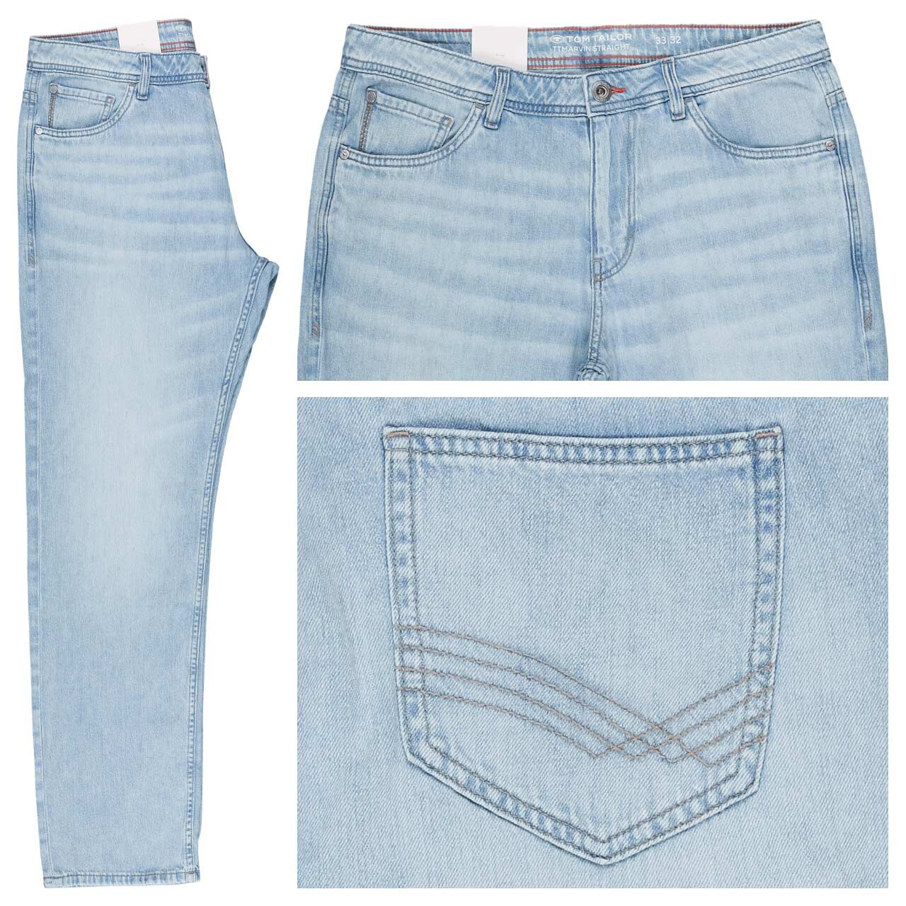 Tom Tailor Marvin Jeans used bleached blue denim