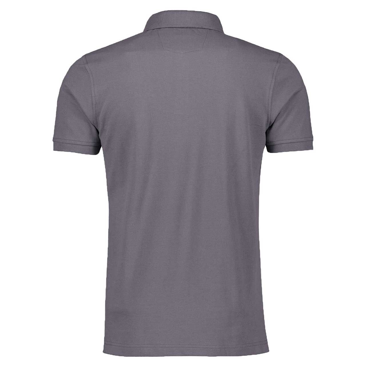 Herren Piqué Poloshirt von Lerros in Dunkelgrau, Rückansicht