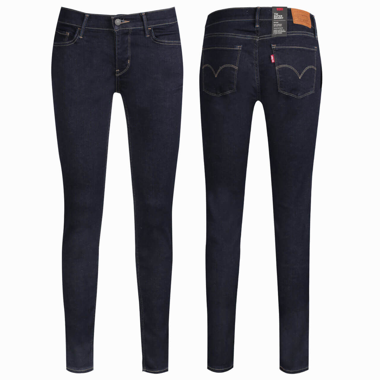 Levi's Jeans 710 Super Skinny für Damen in Dunkelblau, FarbNr.: 0038