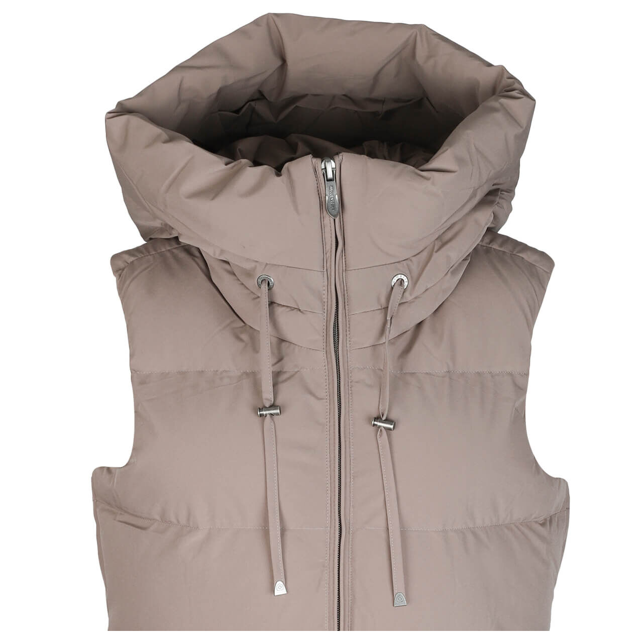 Damen Weste Goldmine Long Vest von Wellensteyn in Beige, Detailansicht vorne