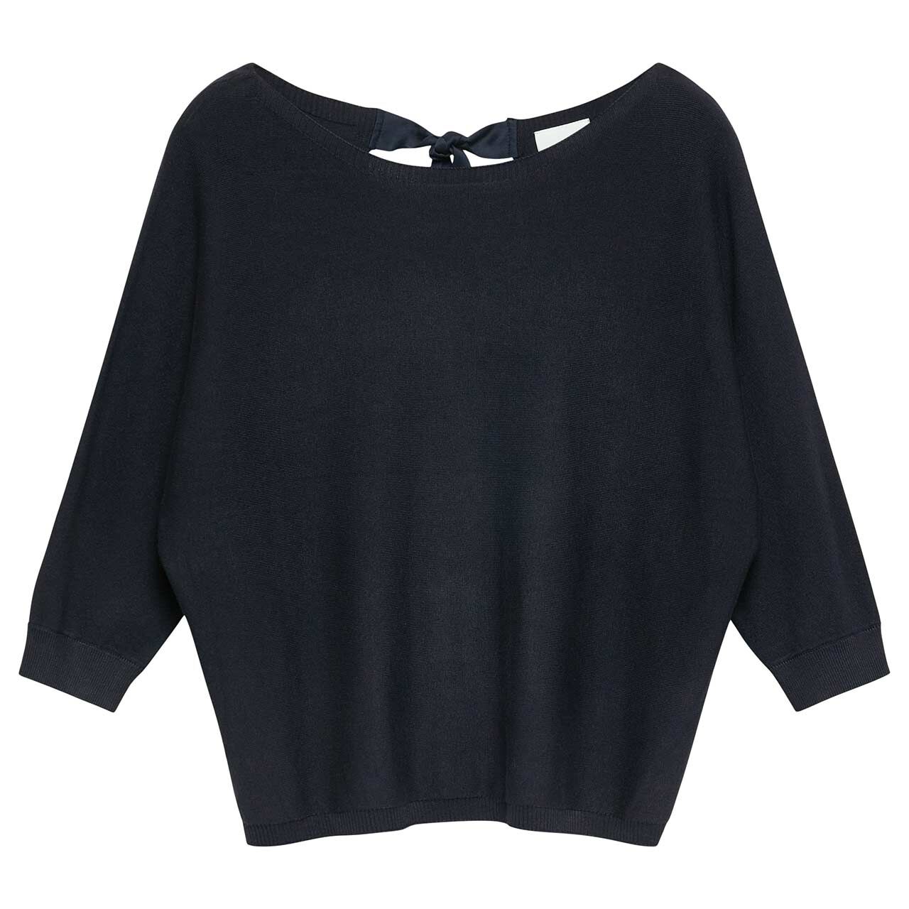 Comma Damen 3/4 Arm Pullover navy