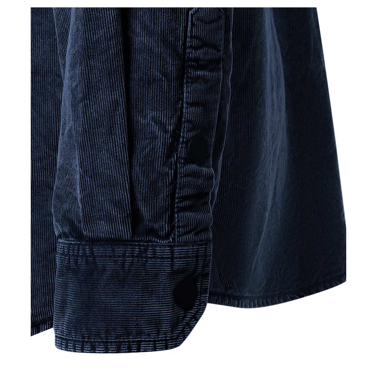 Herren Langarm Hemd von Pioneer in Dunkelblau, Detailansicht Ärmel