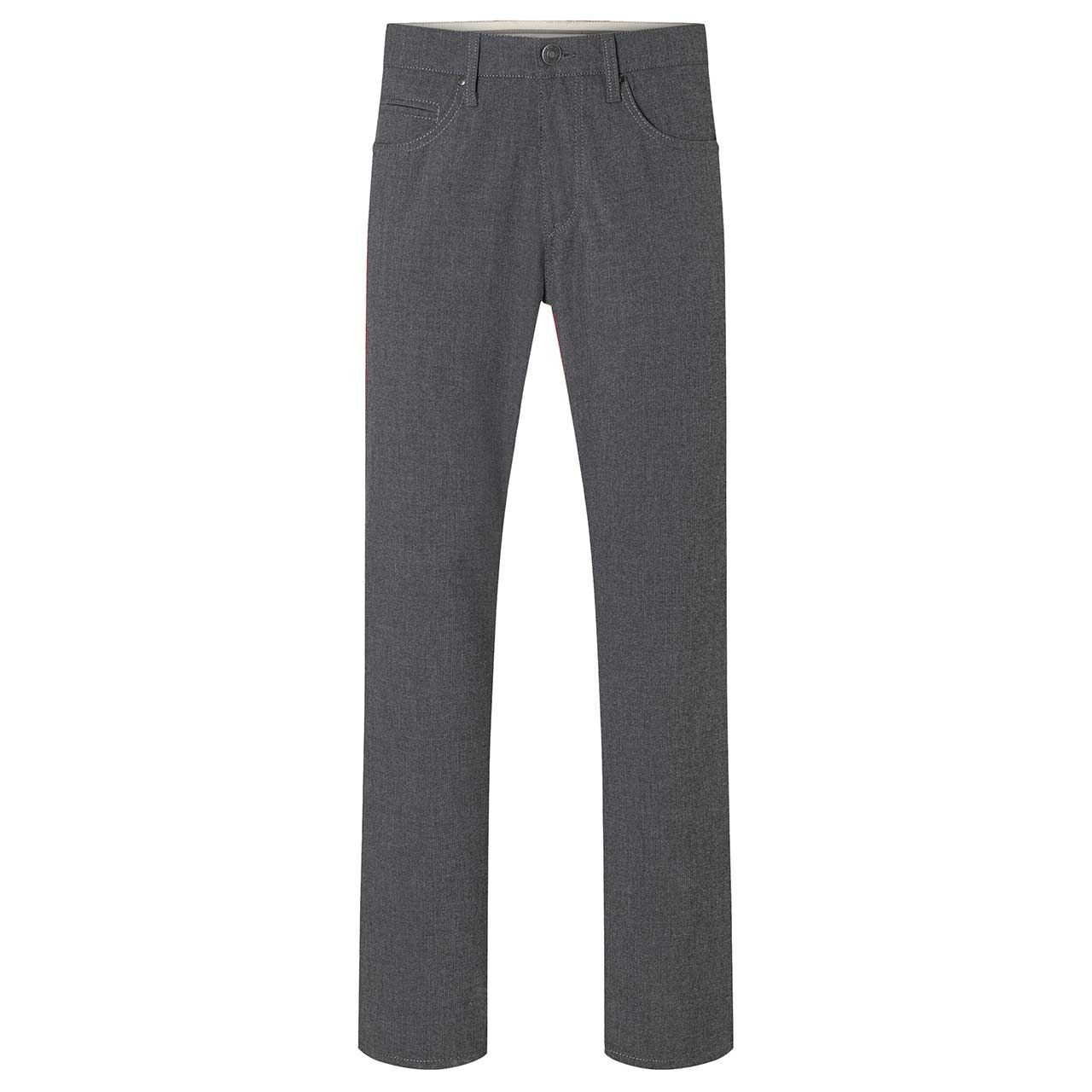 Stretch Herrenhose Arne Travel von MAC in Grau, Vorderansicht am Model