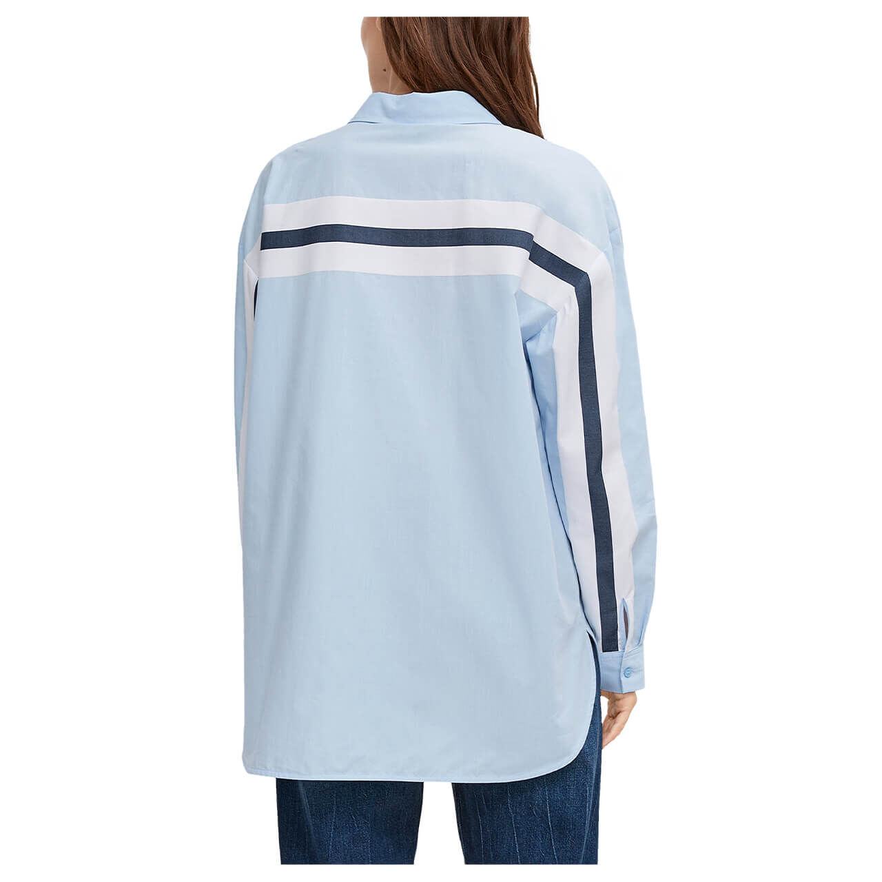 Comma Bluse für Damen in Hellblau, FarbNr.: 50G1