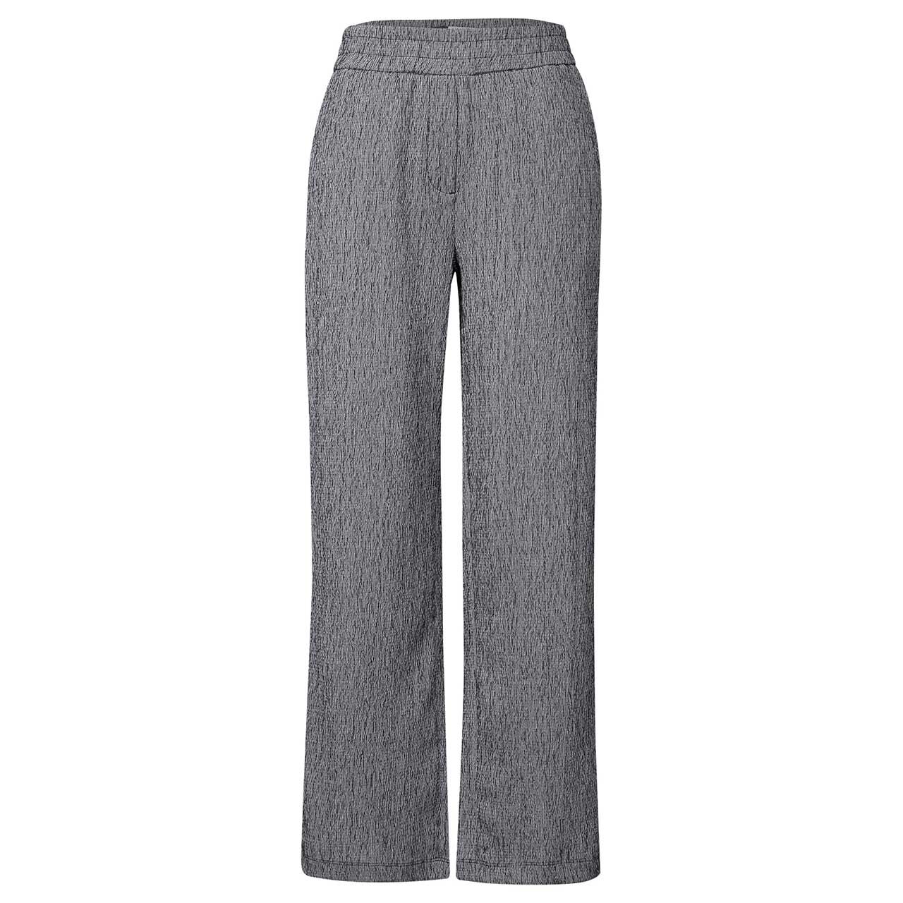 Cecil Neele Straight Ankle Hose urban navy blue crepe structure