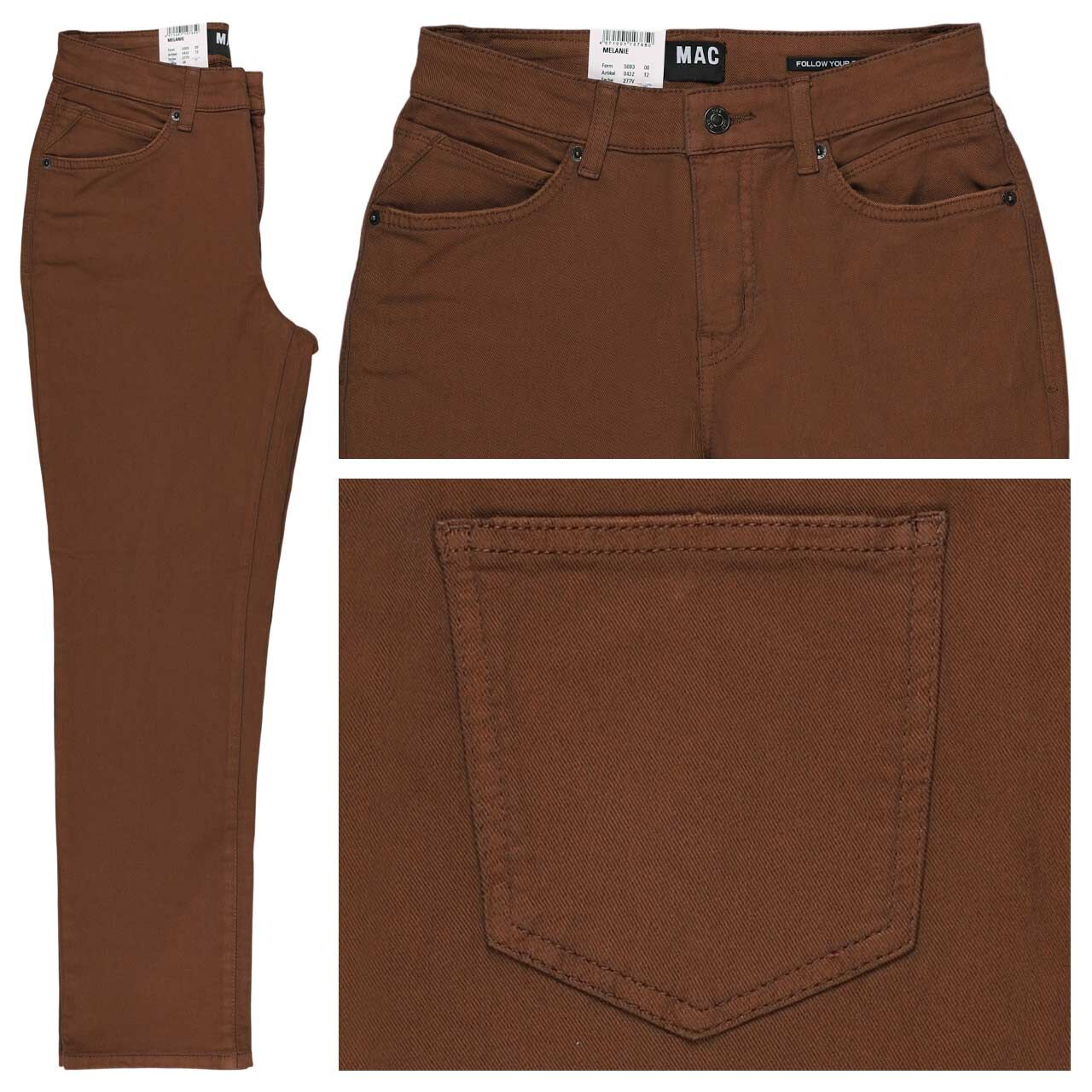 MAC Melanie Jeans bison brown