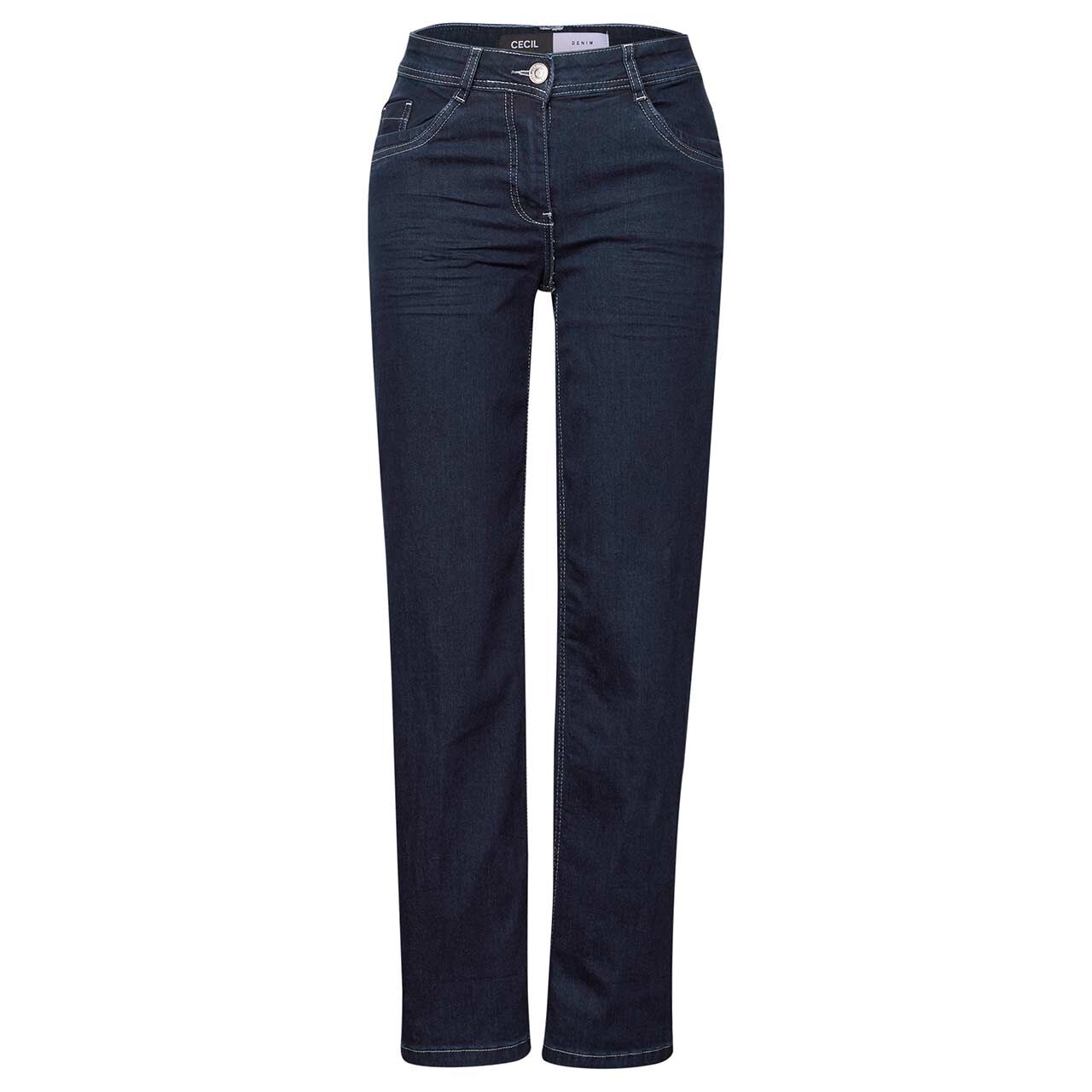 Cecil Neele Straight Jeans rinsed wash