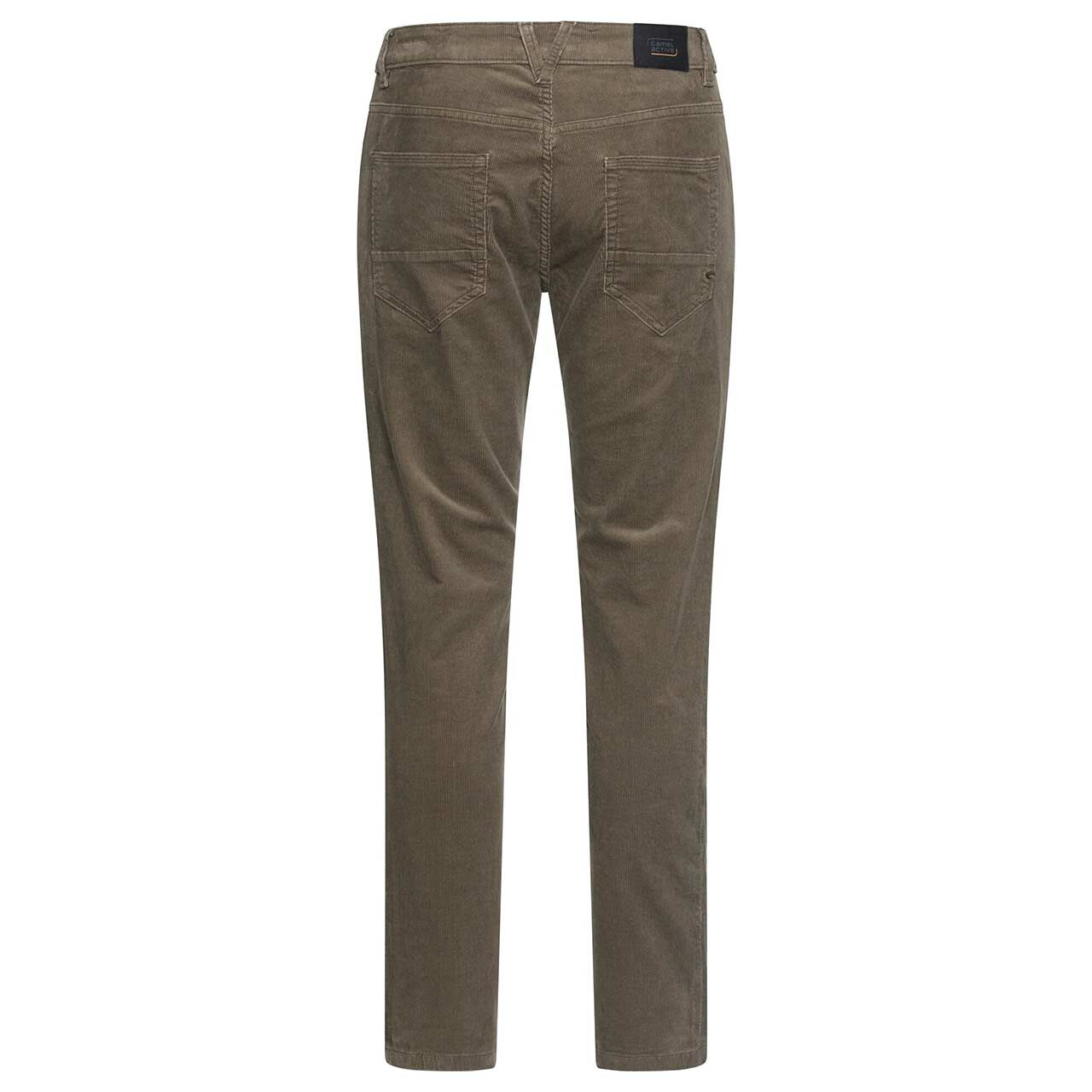 Herren Stretch Cordhose Houston von Camel active in Olivgrün, Rückansicht