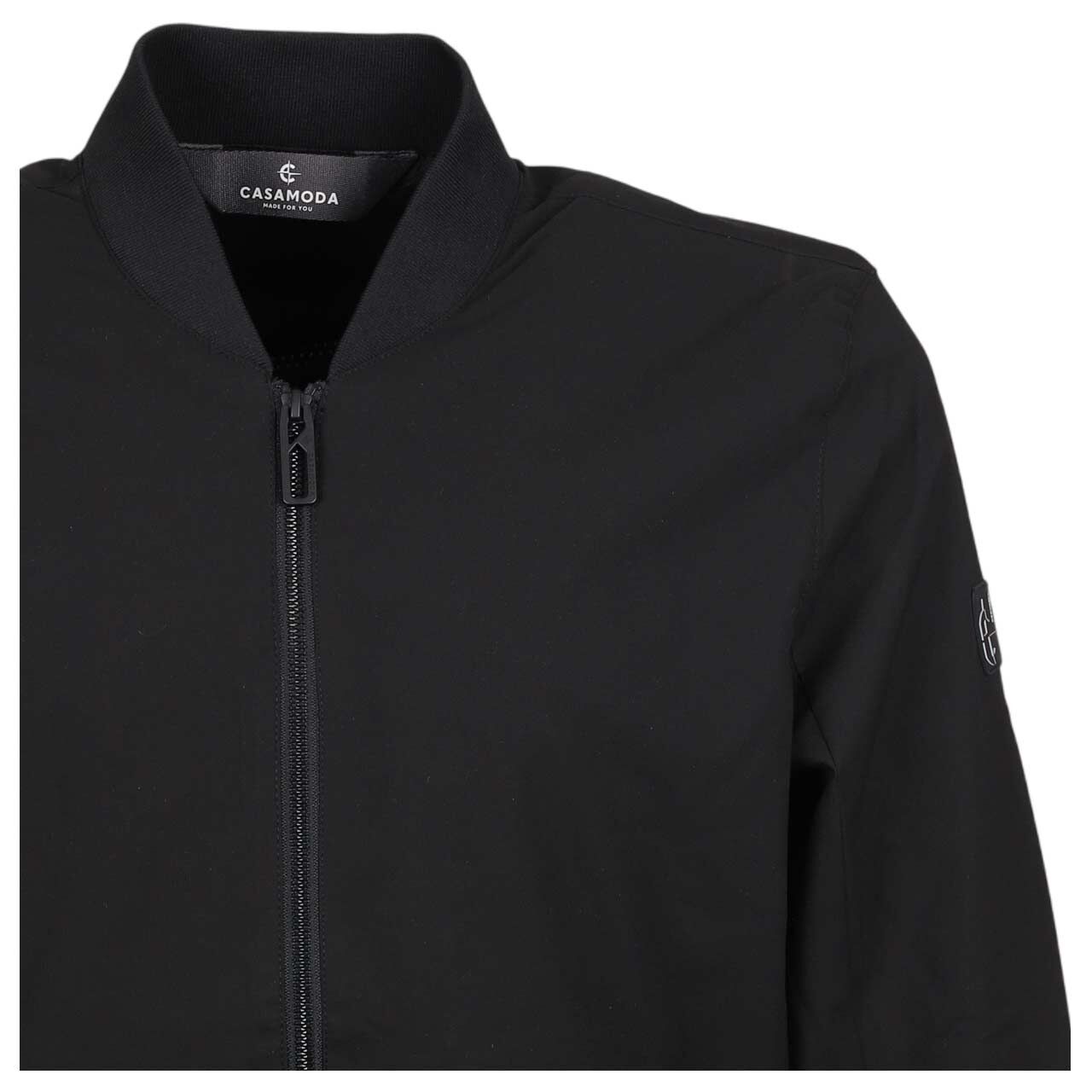 Herren Jacke Blouson von Casa Moda in Schwarz, detaillierte Vorderansicht